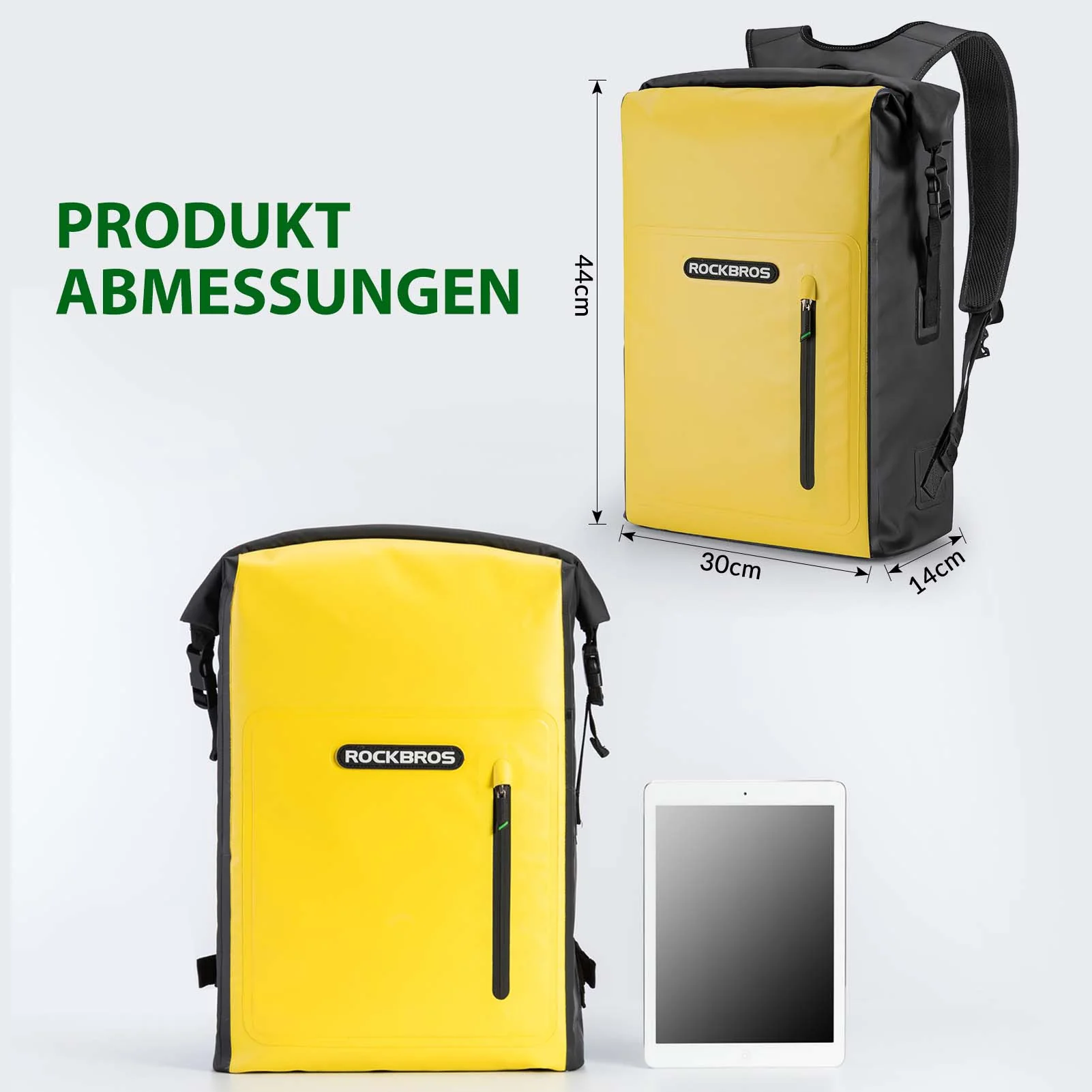Dry Bag wasserdicht Reiserucksack mit Vordertasche 20L - Image 6