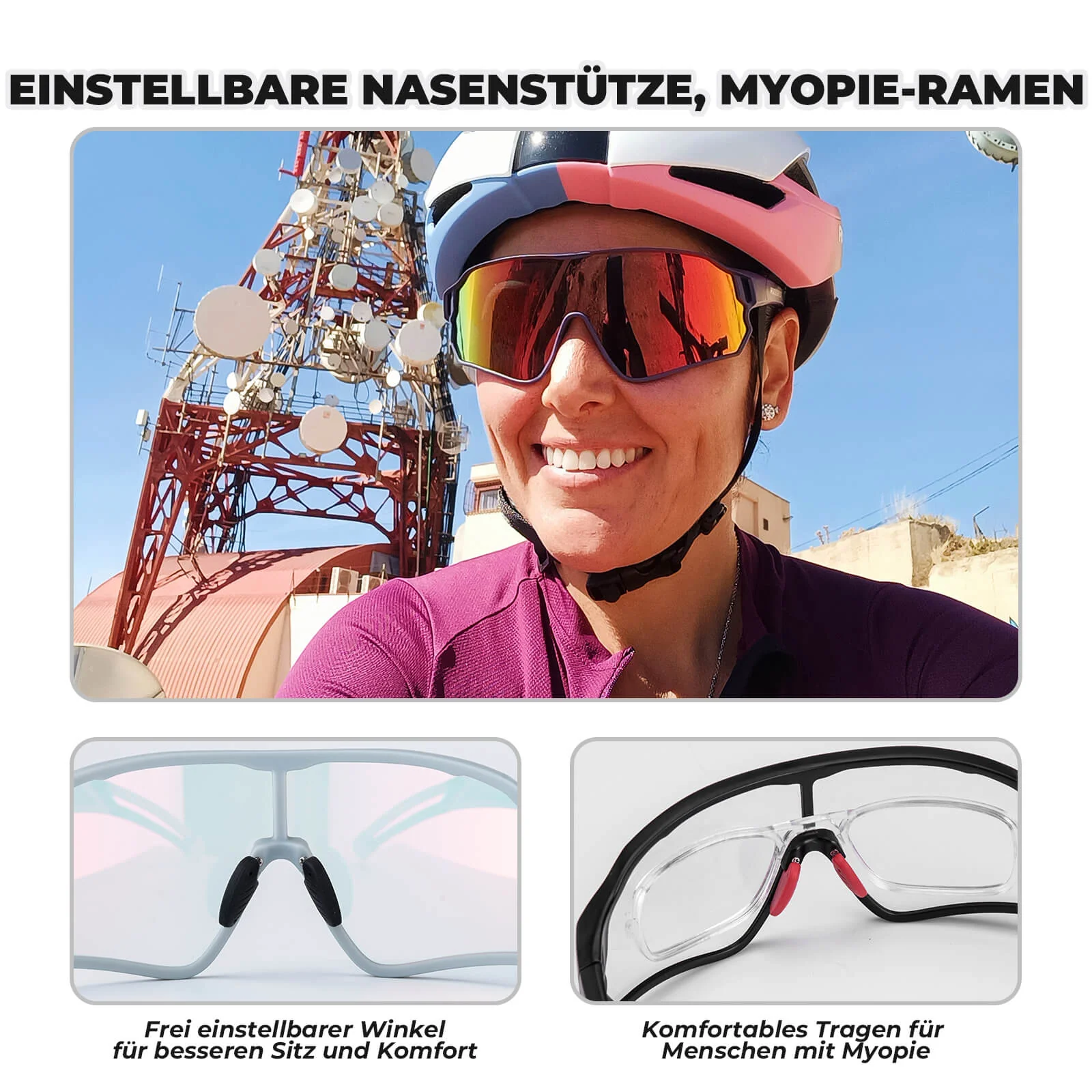Fahrradbrille Polarisiert UV400 Schutz Ultraleicht - Image 8