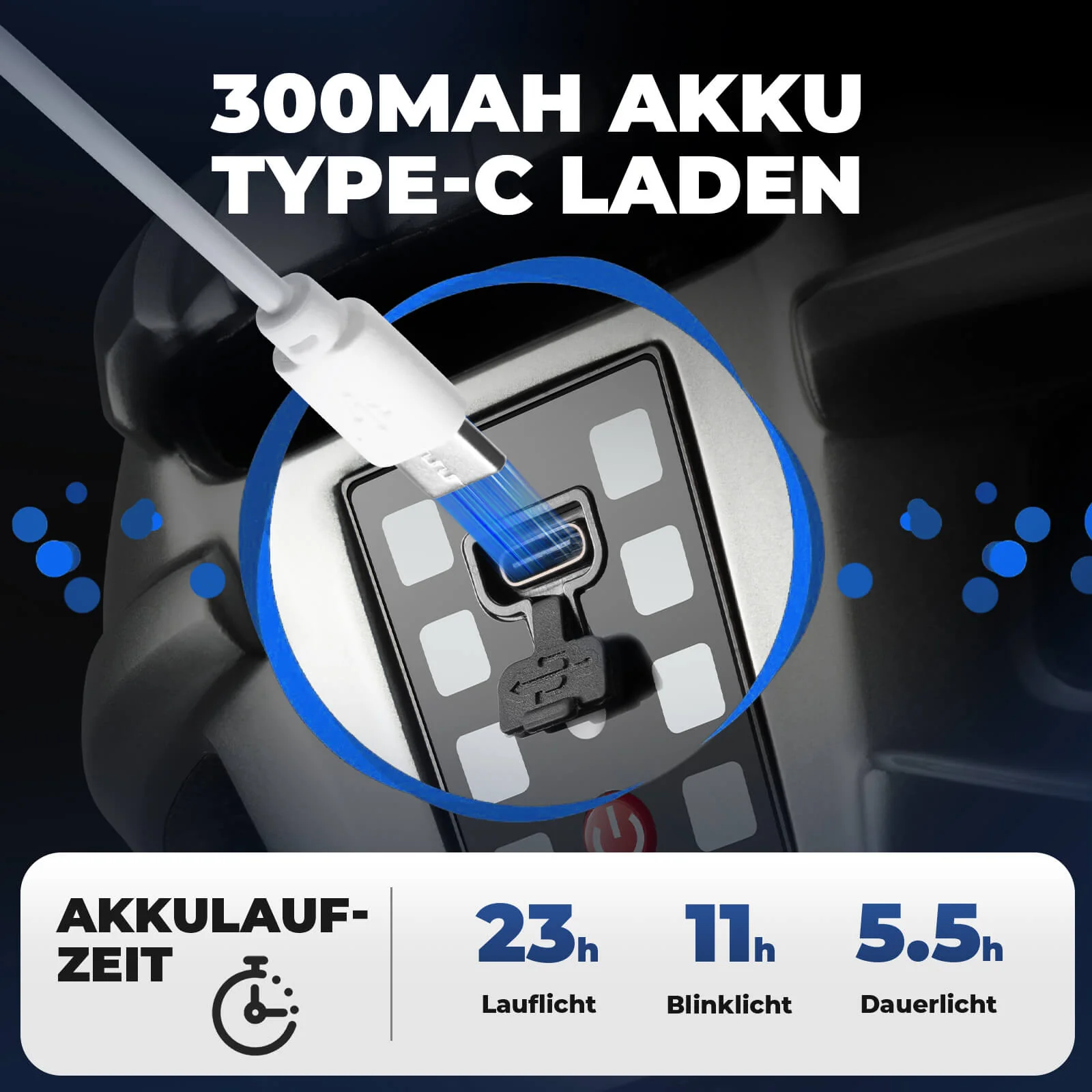 Fahrradhelm mit Rücklicht 55-61cm - Image 8