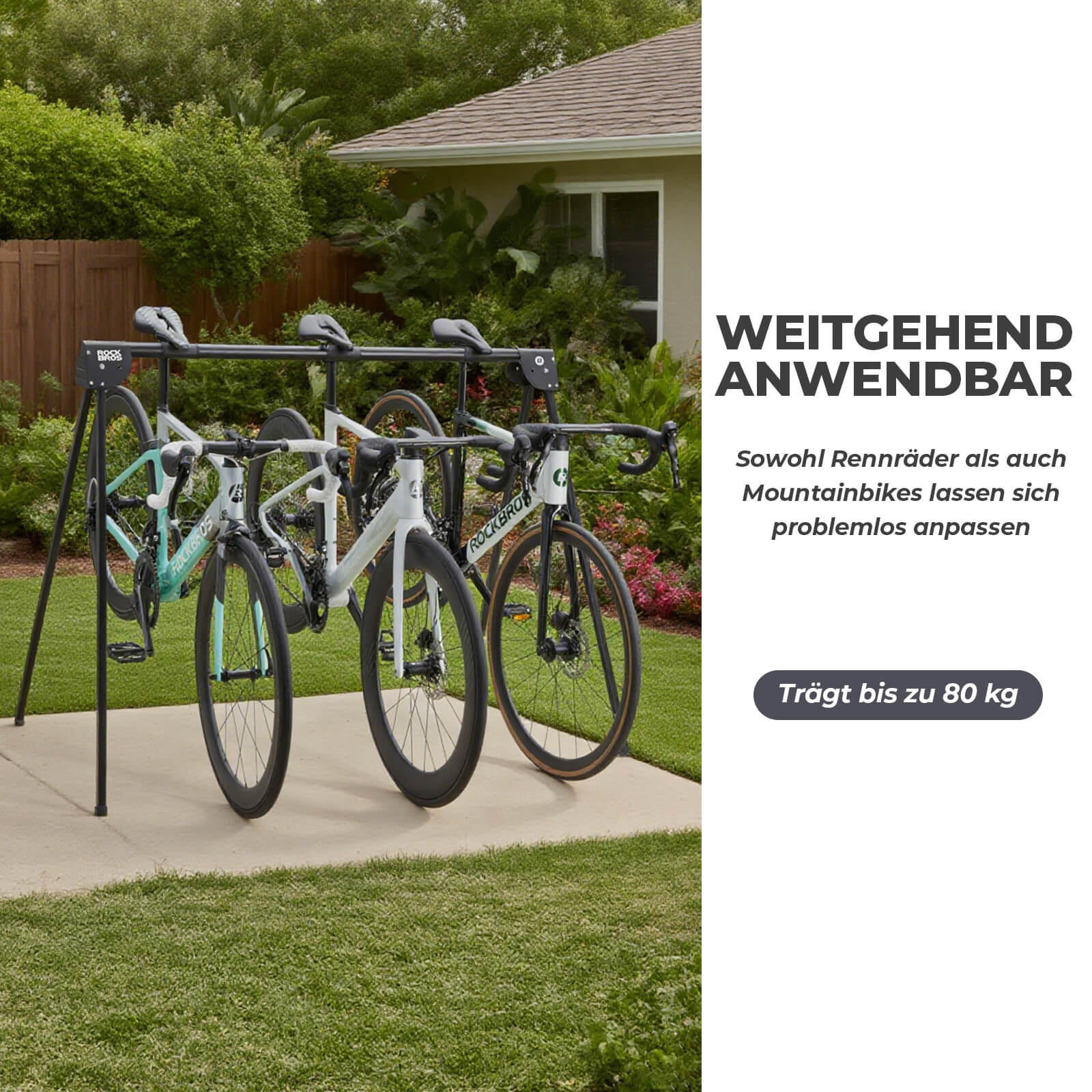 Fahrradständer Aufhängebügel Faltbar Rostfrei Tragfähig bis 80/120 kg - Image 11