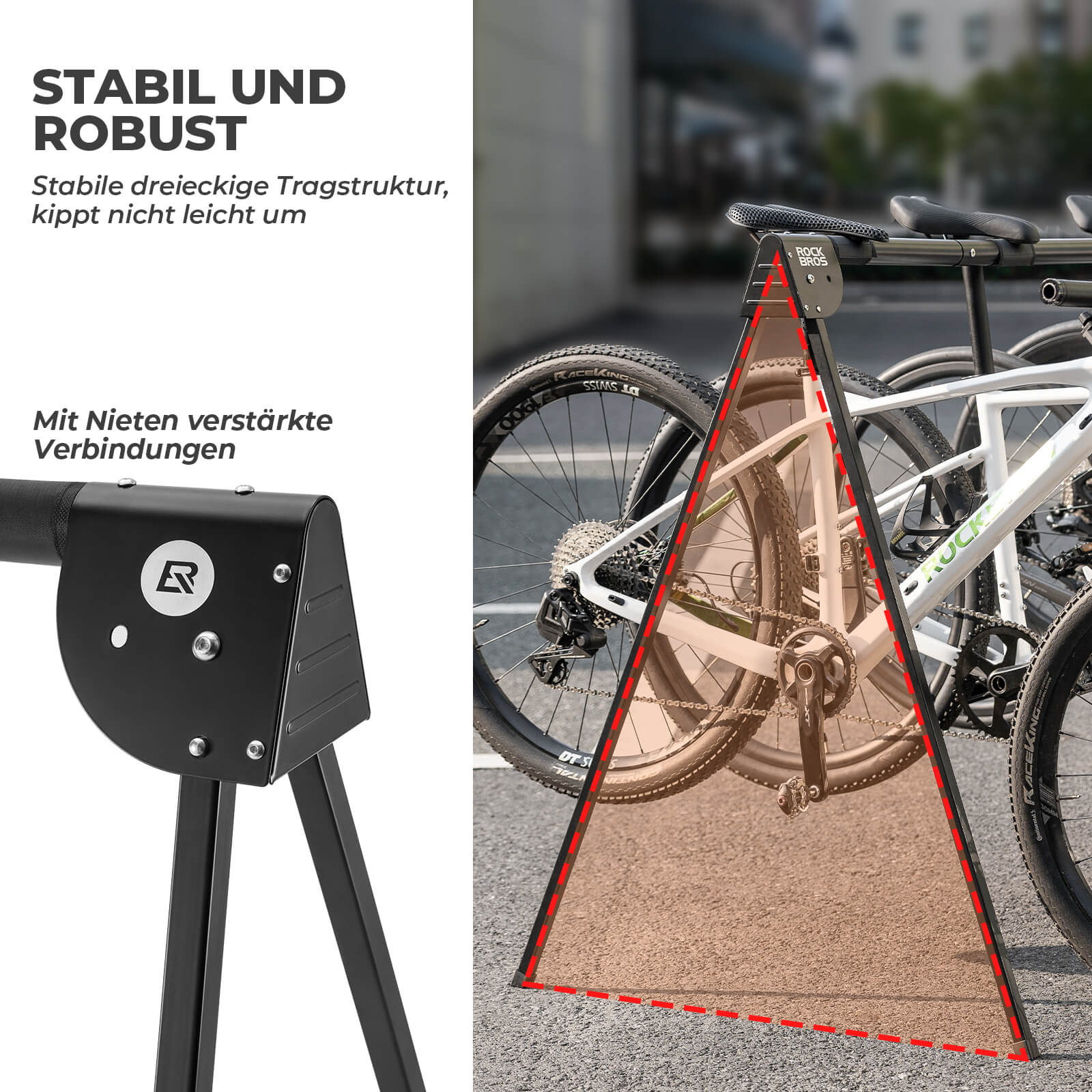 Fahrradständer Aufhängebügel Faltbar Rostfrei Tragfähig bis 80/120 kg - Image 7