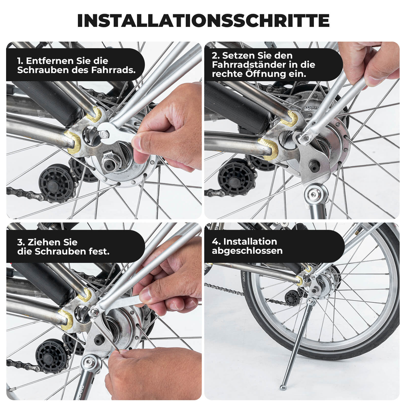 Fahrradständer für Falträder Seitenständer für Brompton 16 Zoll - Image 9