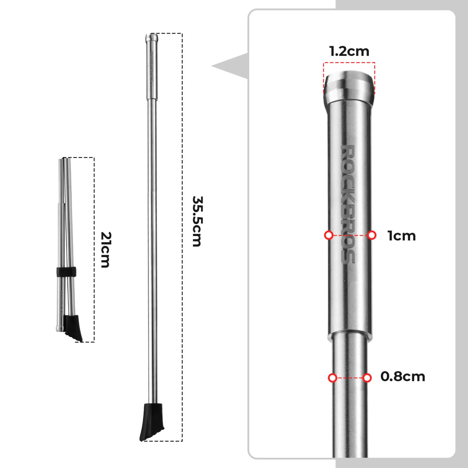 Fahrradständer Klappbar Seitenständer für 26–27,5 Zoll - Image 3