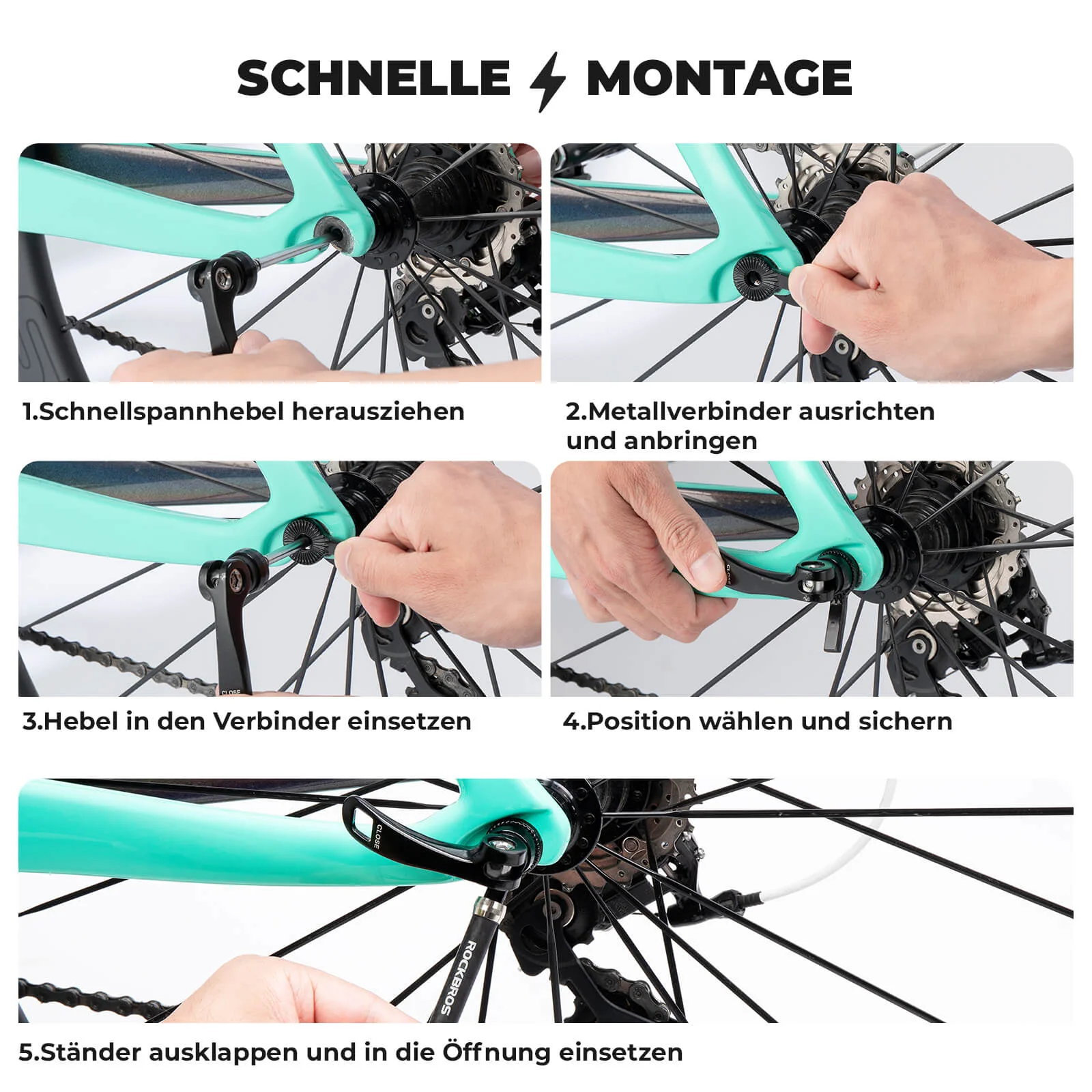 Fahrradständer Klappbar Seitenständer für 26–27,5 Zoll - Image 8