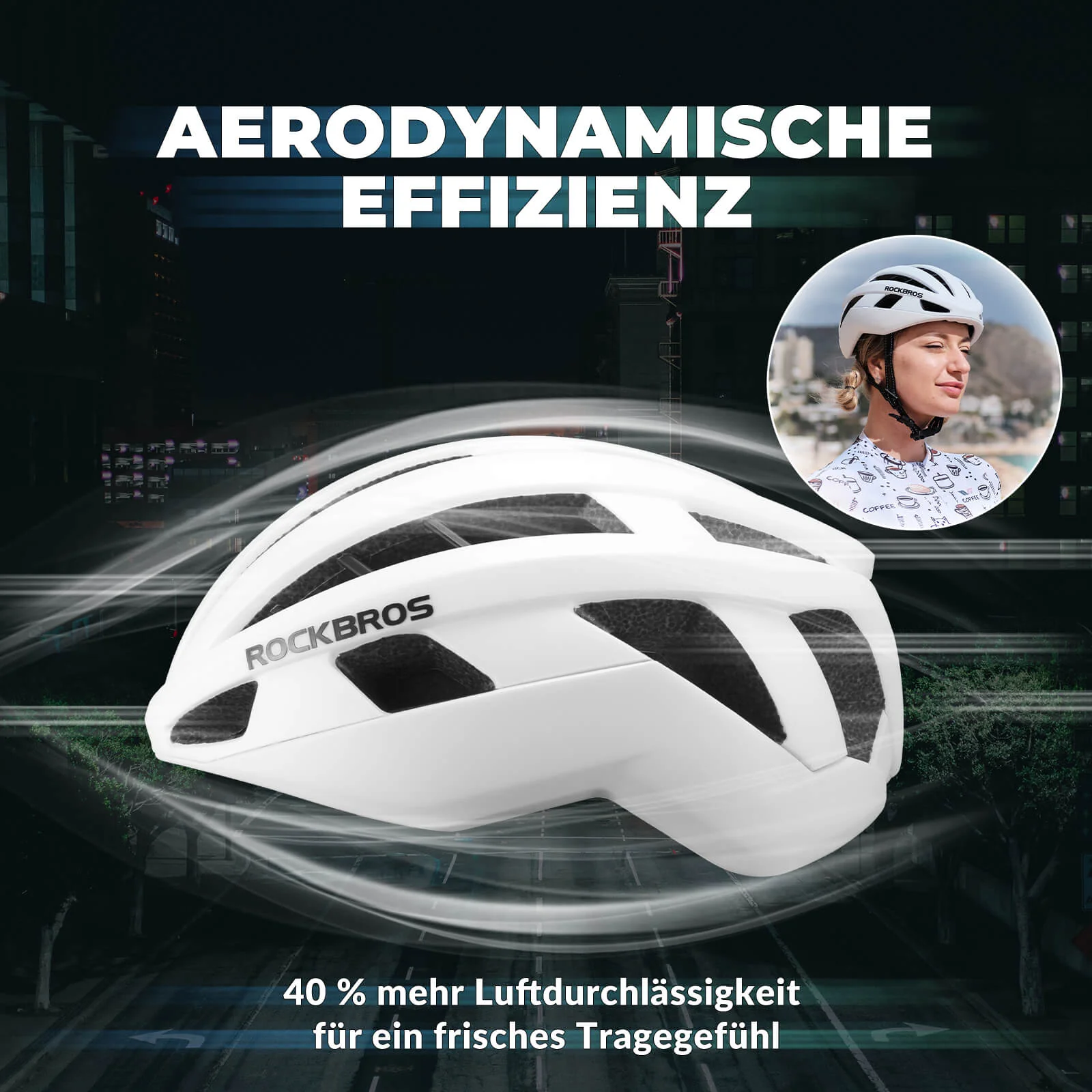 Integrierter Fahrradhelm Stoßfest Verstellbar - Image 16