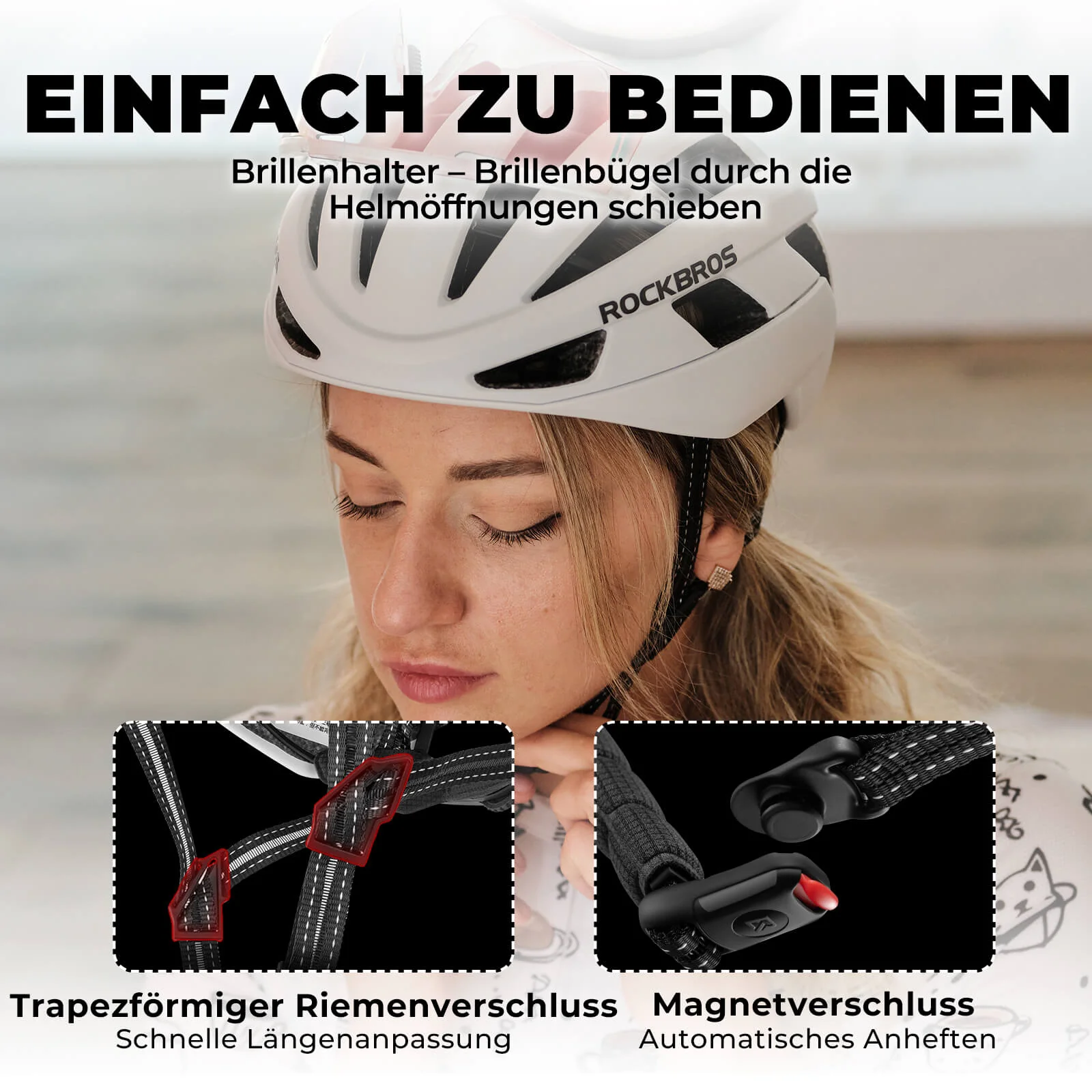 Integrierter Fahrradhelm Stoßfest Verstellbar - Image 19