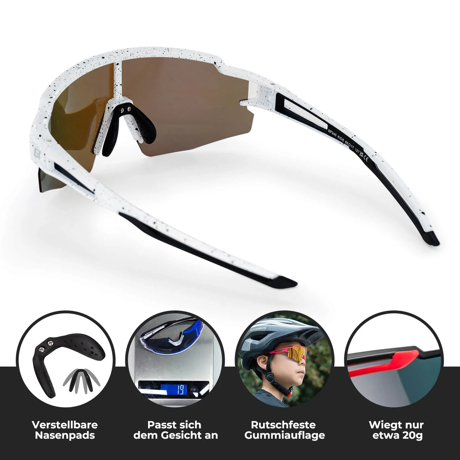 Kinder Fahrradbrille Polarisiert UV400 Schutz - Image 21