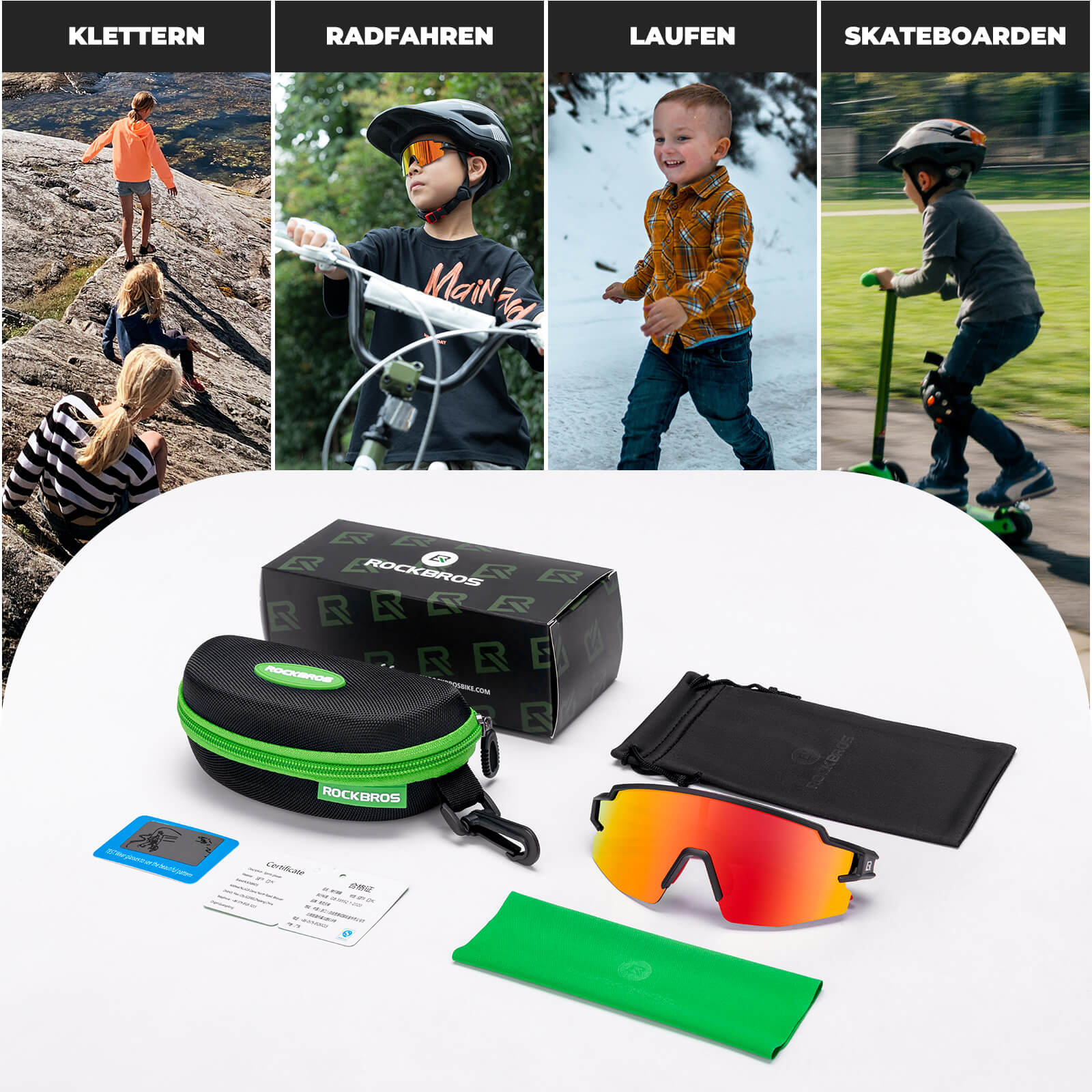 Kinder Fahrradbrille Polarisiert UV400 Schutz - Image 31