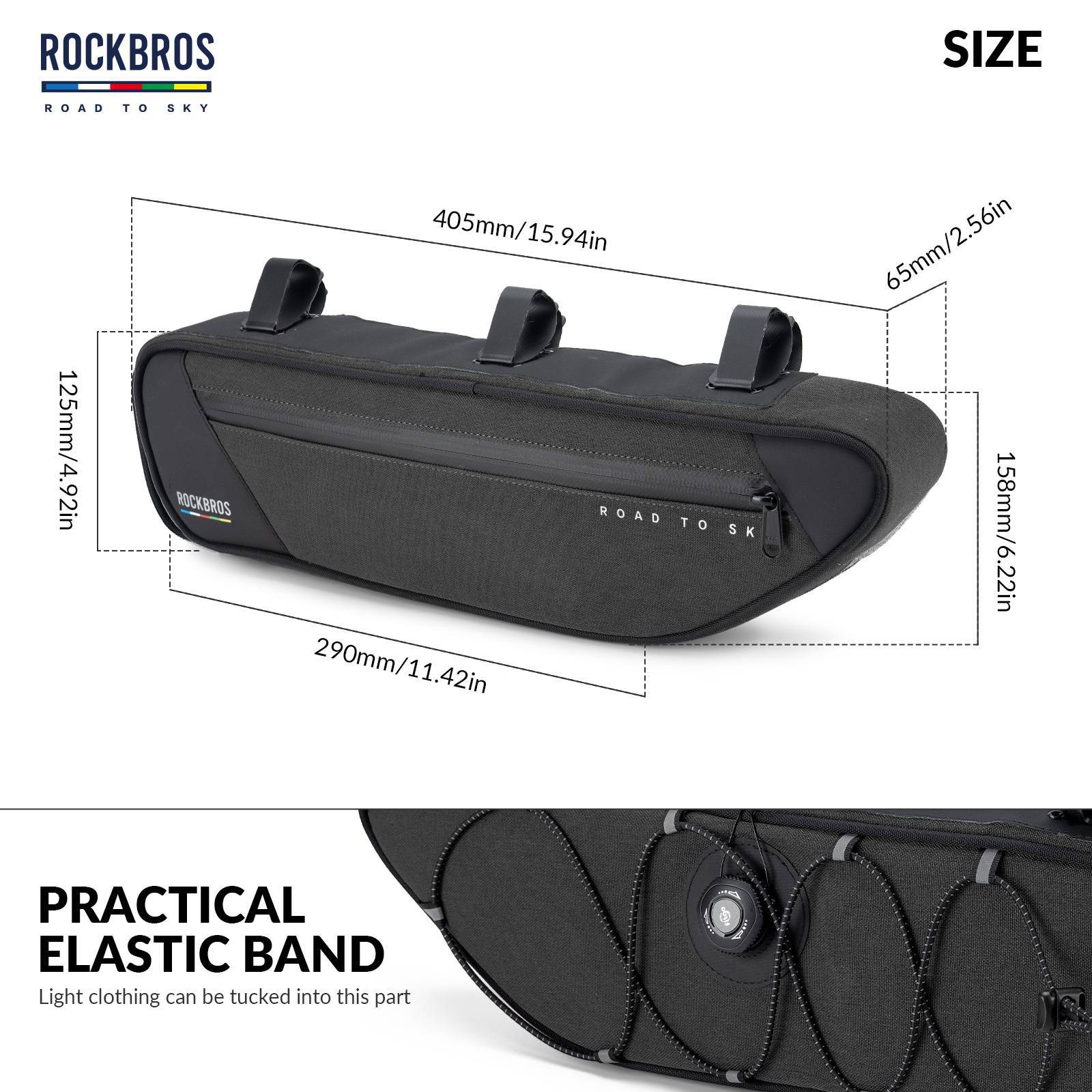 ROAD TO SKY Reflektierende Wasserdichte Fahrrad 2L Dreieckstasche - Image 34