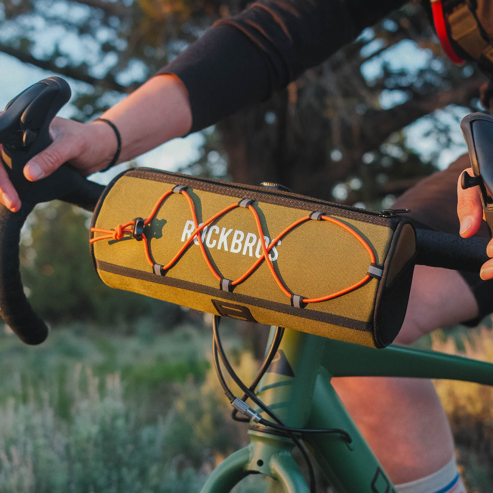 ROAD TO SKY Wasserdichte Reflektierende Zylindrische Lenkertasche - Image 36