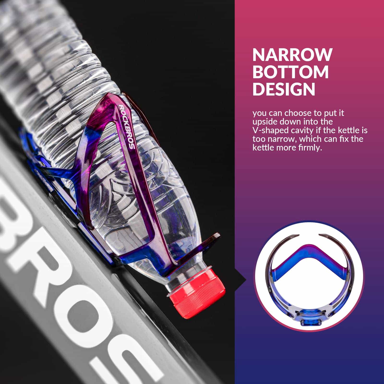 ROCKBROS 35g Leicht PC Fahrrad Flaschenhalter - Image 11