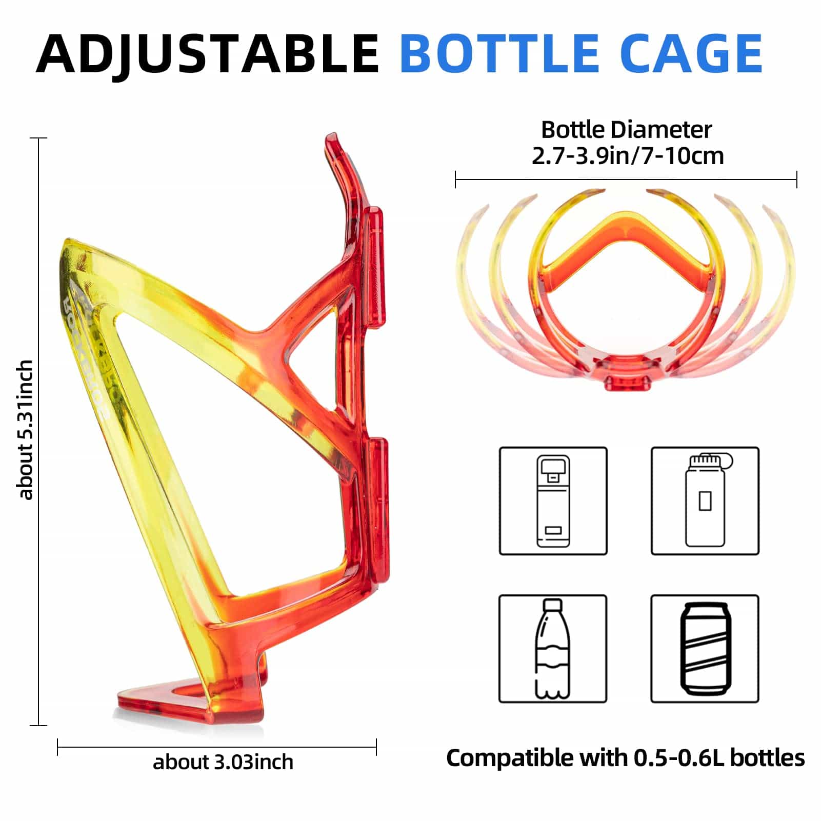ROCKBROS 35g Leicht PC Fahrrad Flaschenhalter - Image 32