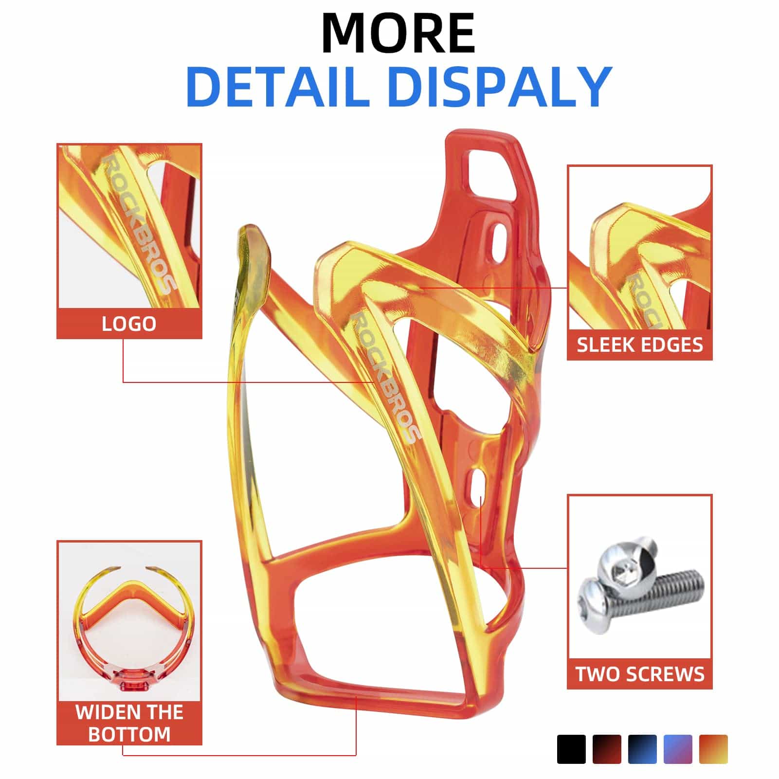 ROCKBROS 35g Leicht PC Fahrrad Flaschenhalter - Image 33