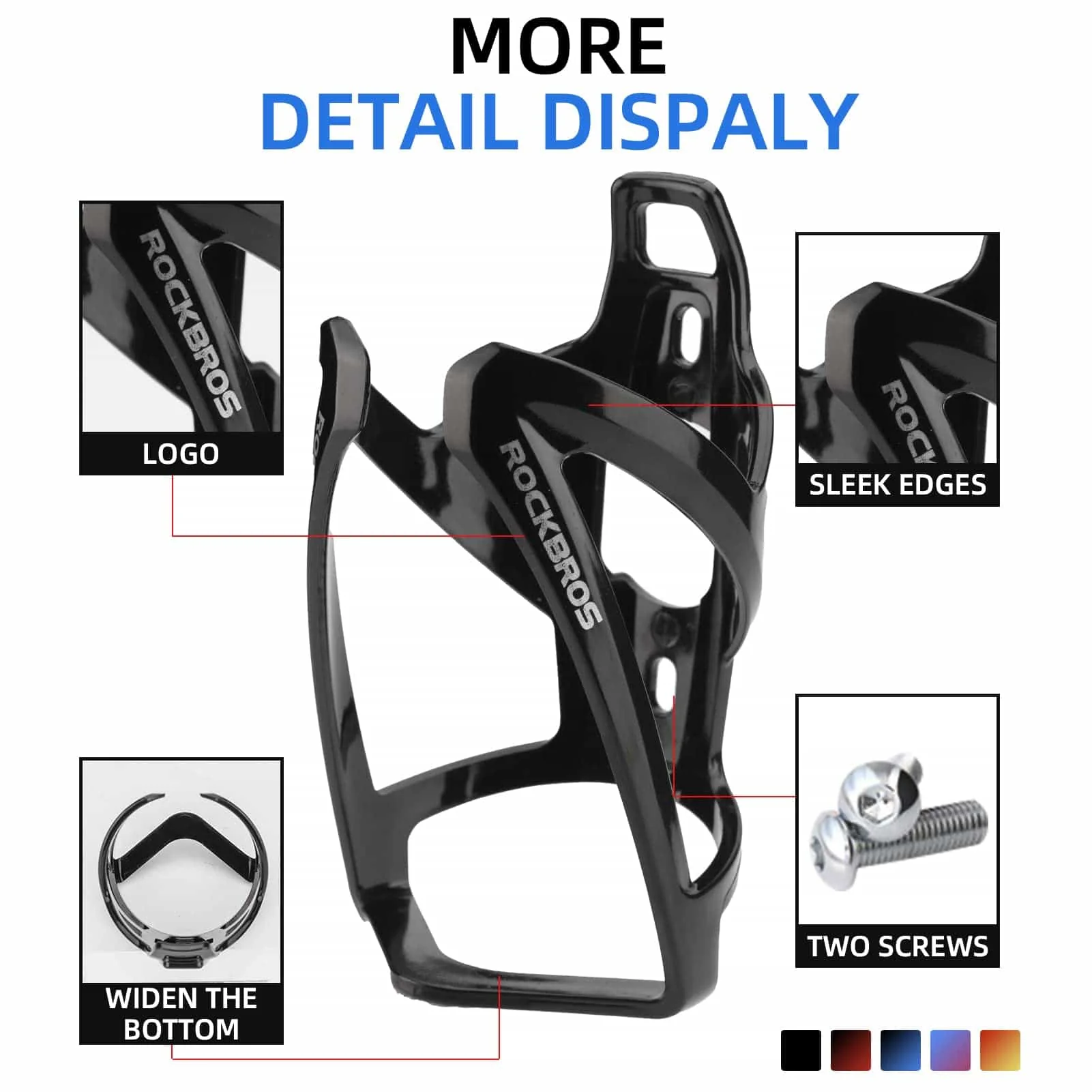 ROCKBROS 35g Leicht PC Fahrrad Flaschenhalter - Image 39