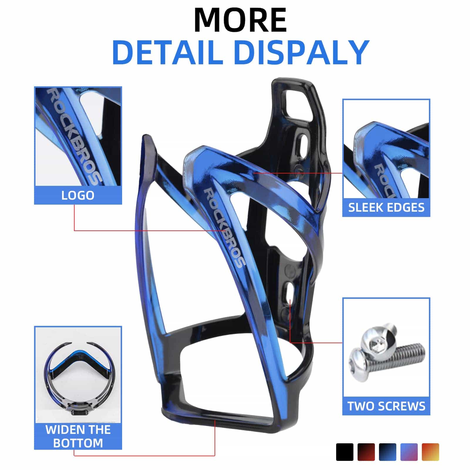 ROCKBROS 35g Leicht PC Fahrrad Flaschenhalter - Image 45