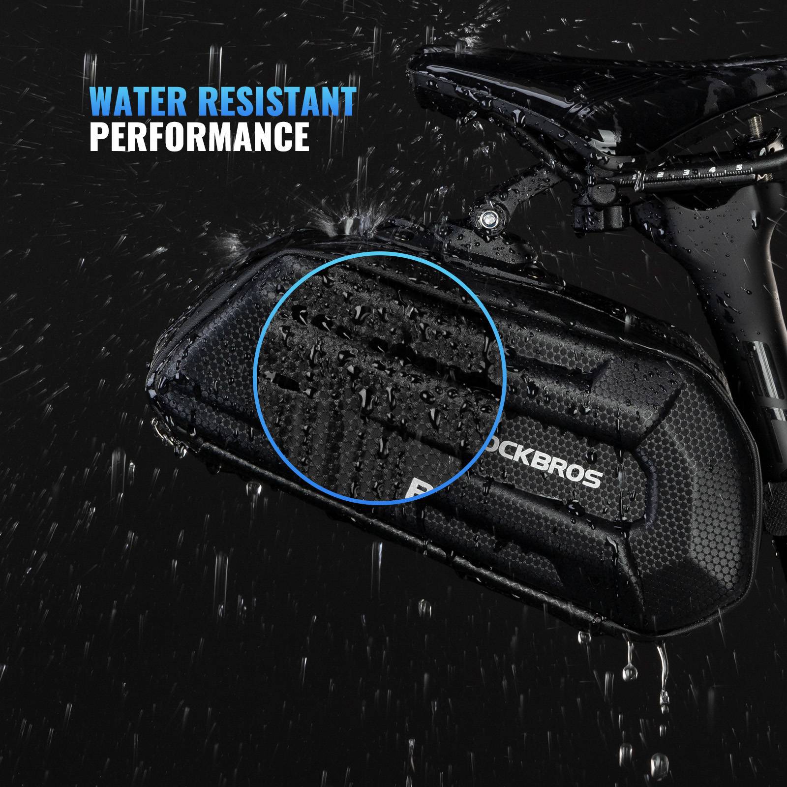 ROCKBROS 3D Hard Shell Fahrrad Satteltasche mit Schnellverschluss 1,8L - Image 3