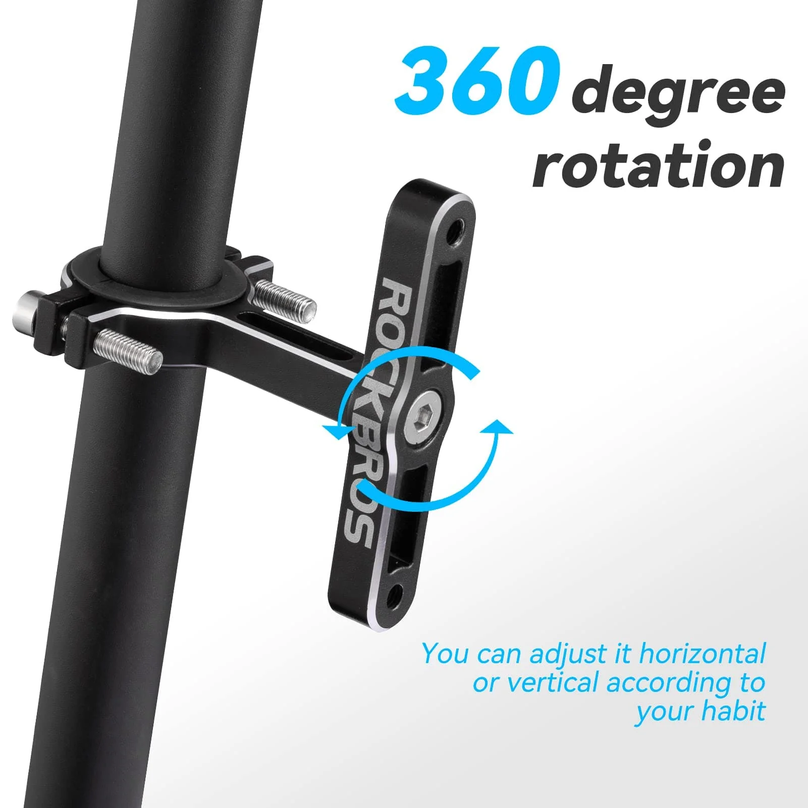 ROCKBROS Alu Universal Flaschenhalter Adapter für Fahrrad und Motorrad - Image 11