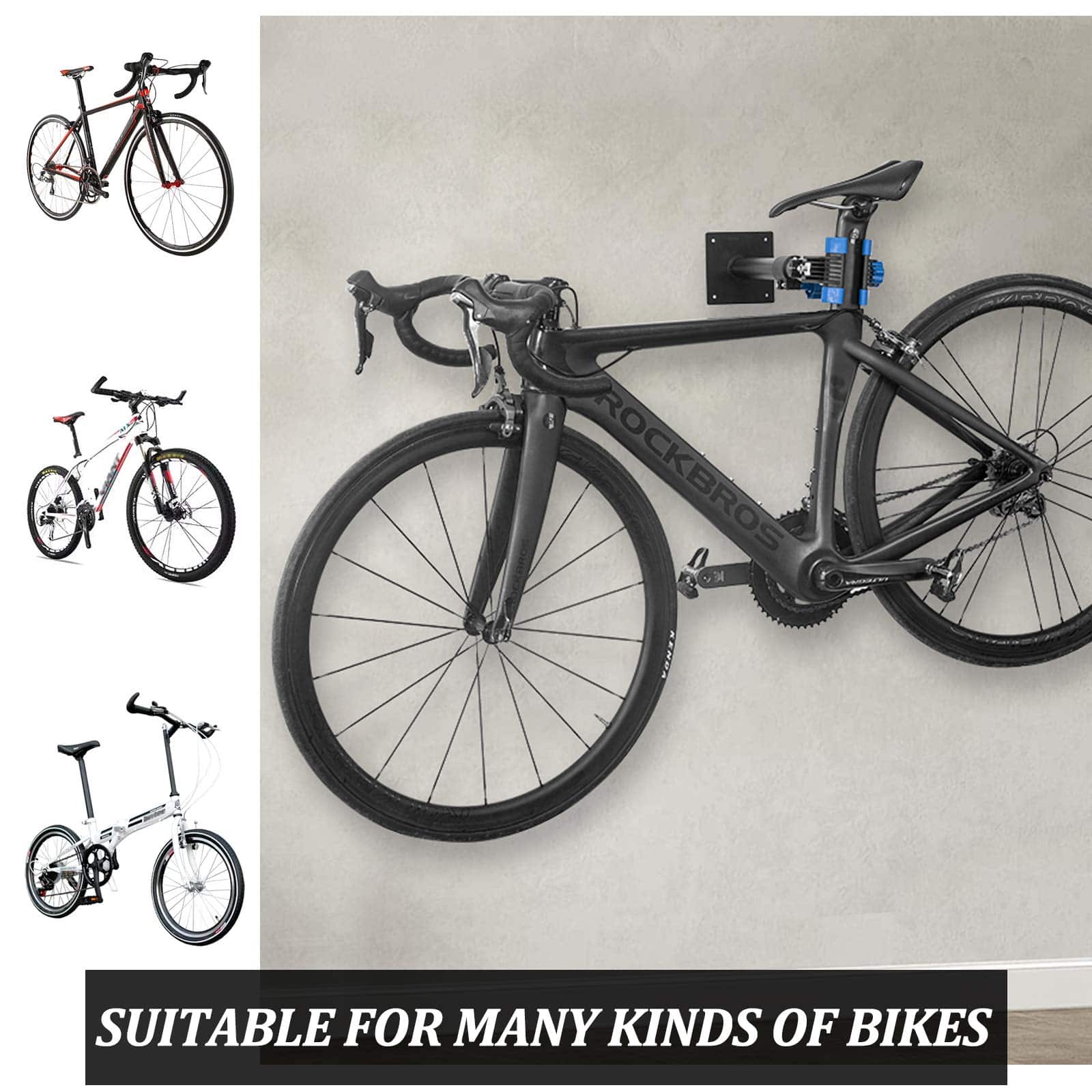ROCKBROS Einstellbar Wandhalterung Fahrradständer Max. Belastung 25KG - Image 7