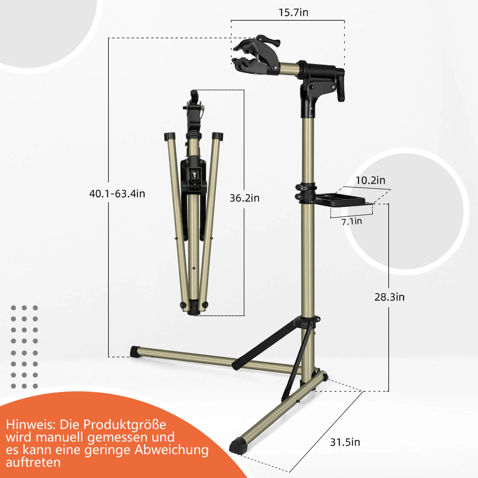 ROCKBROS Fahrrad Montageständer Fahrradhalter 65lbs für MTB Rennrad E-Bike - Image 4