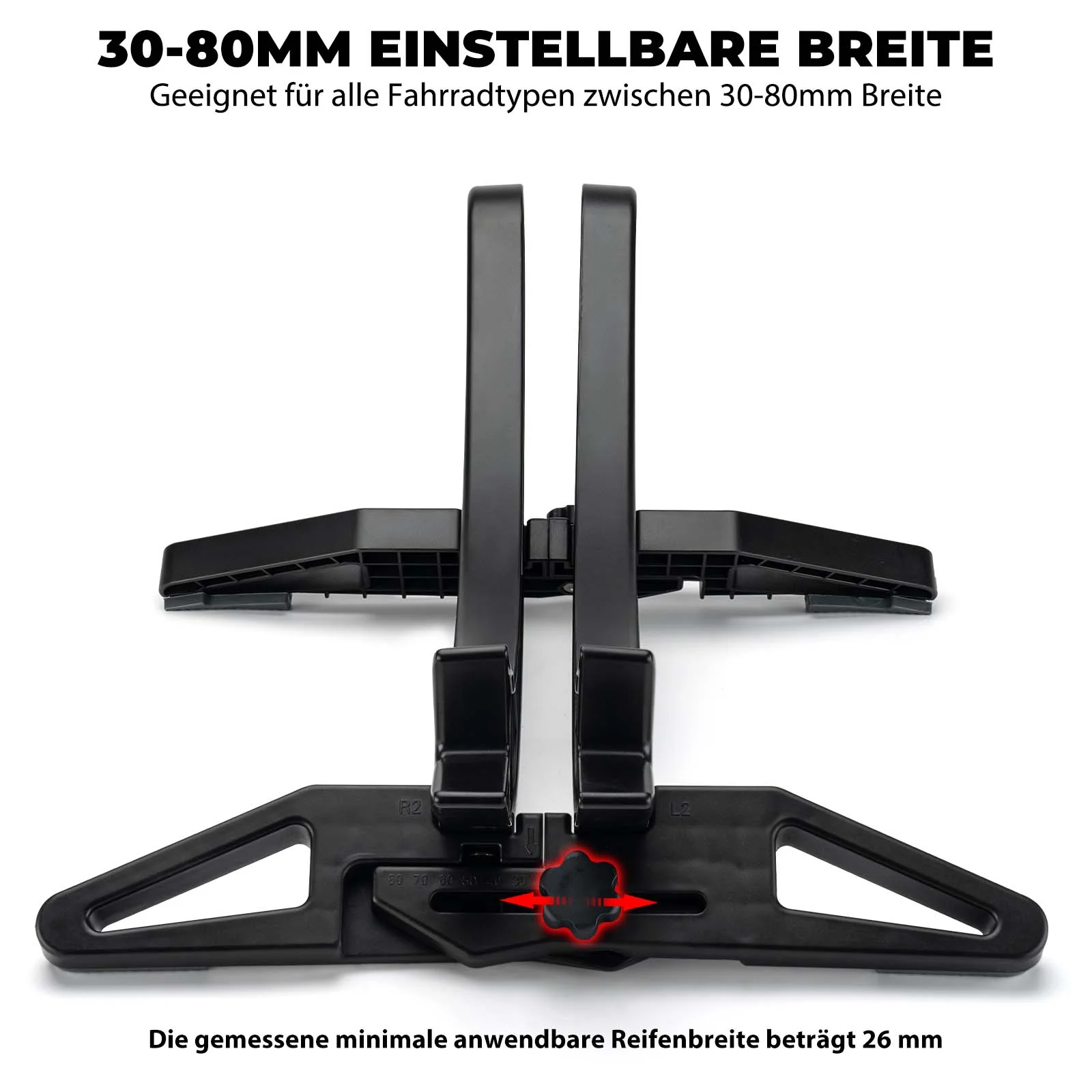 ROCKBROS Fahrrad Parkständer, verstellbare Fahrradständer für 26–80 mm - Image 4