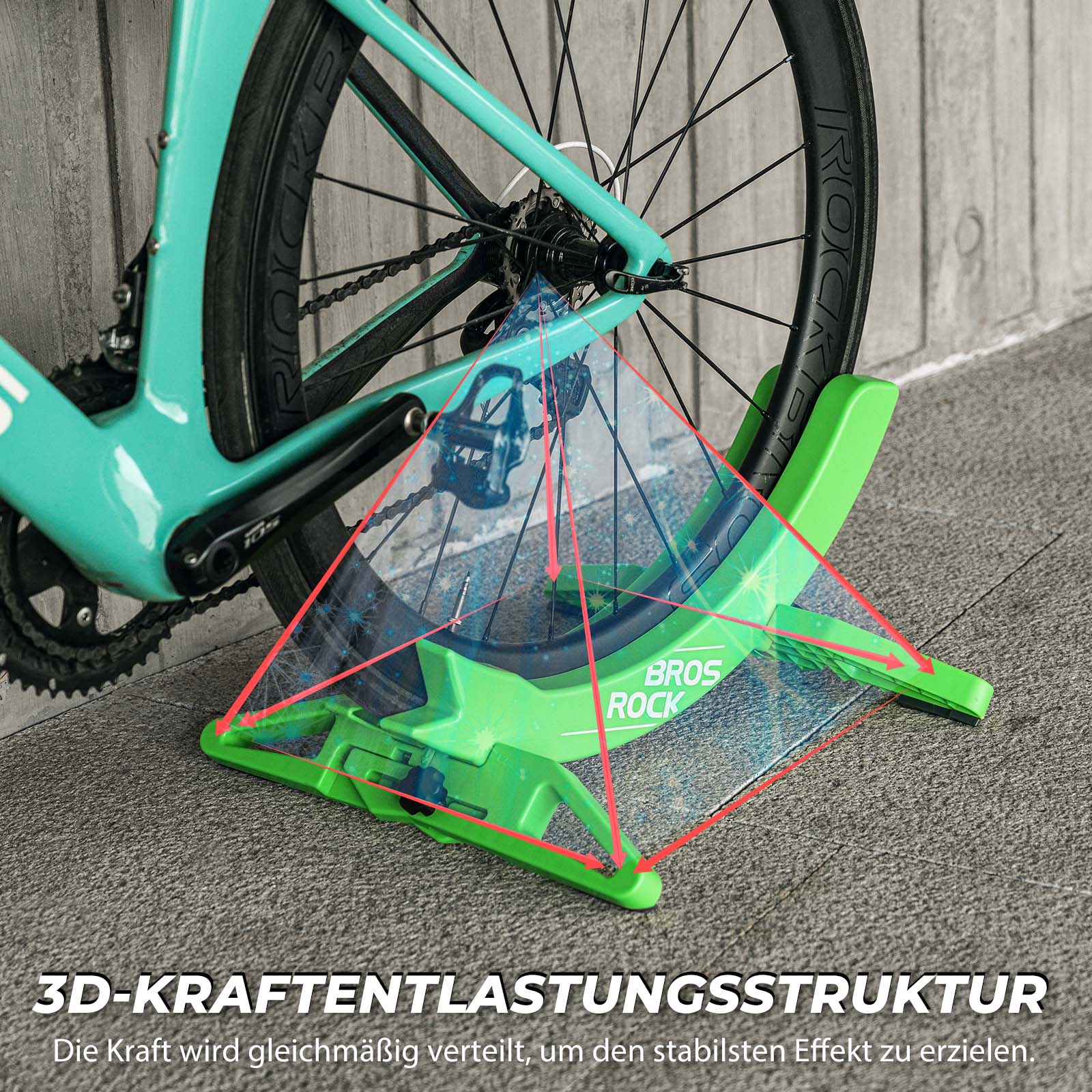 ROCKBROS Fahrrad Parkständer, verstellbare Fahrradständer für 26–80 mm - Image 9