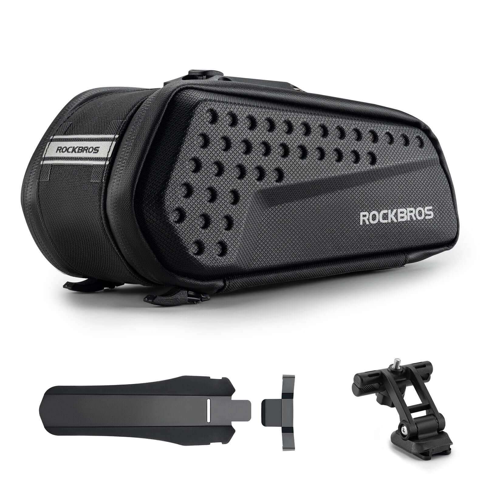 ROCKBROS Fahrrad Satteltasche mit Schutzblech Wasserabweisend 1,3L/0.8L - Image 3