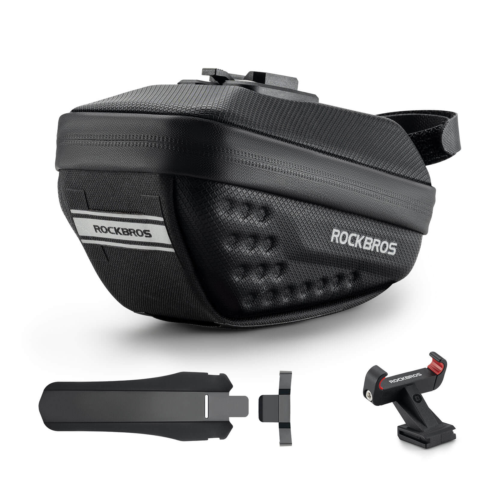 ROCKBROS Fahrrad Satteltasche mit Schutzblech Wasserabweisend 1,3L/0.8L - Image 4