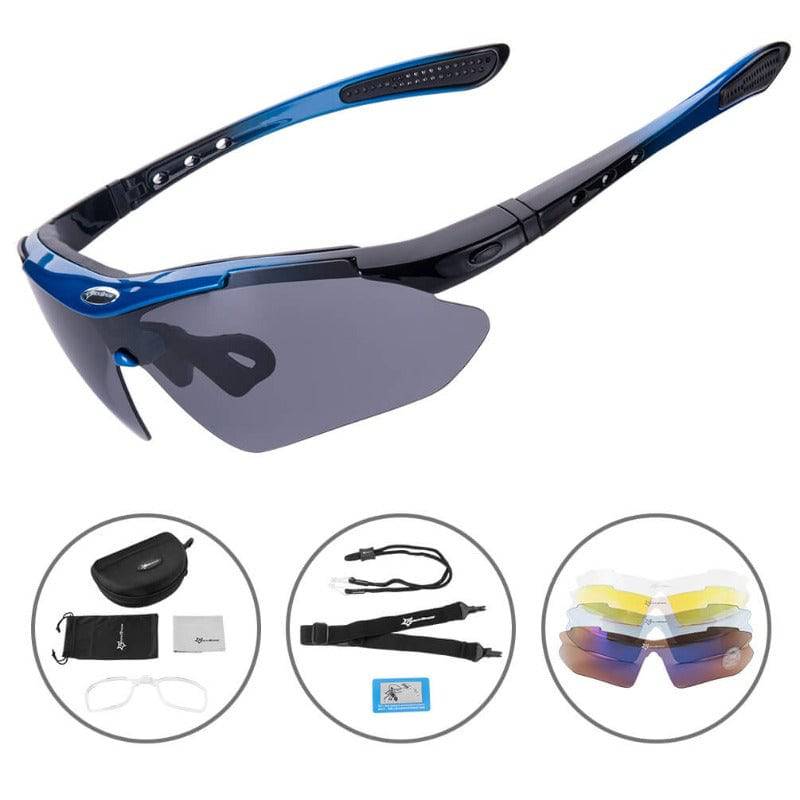 ROCKBROS Fahrradbrille polarisierte Sonnenbrille mit 5 Wechselgläsern - Image 4