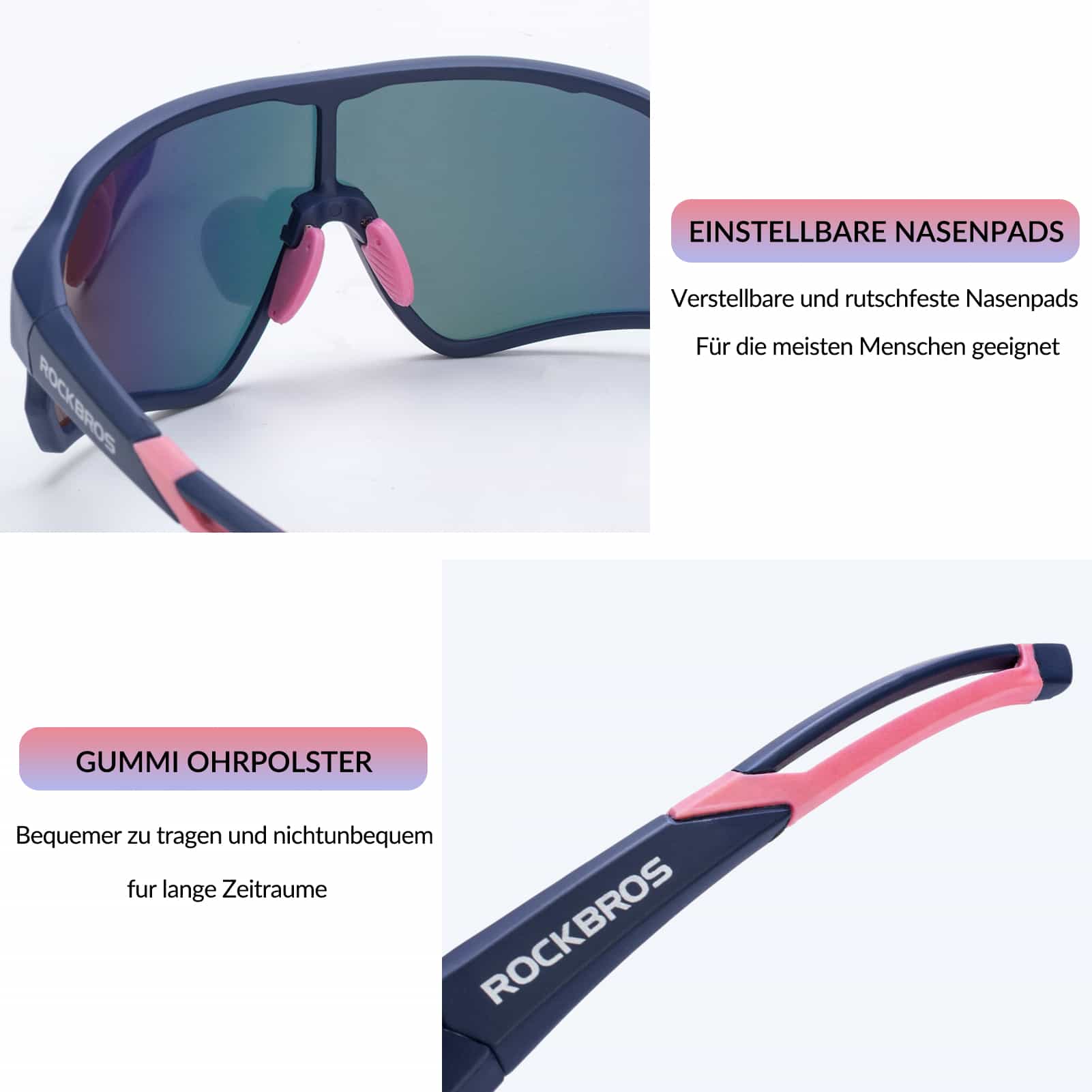 ROCKBROS Fahrradbrille Polarisierte Sportsbrille mit UV-Schutz - Image 12