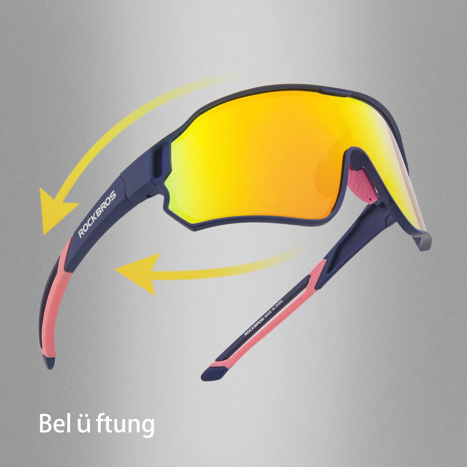 ROCKBROS Fahrradbrille Polarisierte Sportsbrille mit UV-Schutz - Image 13