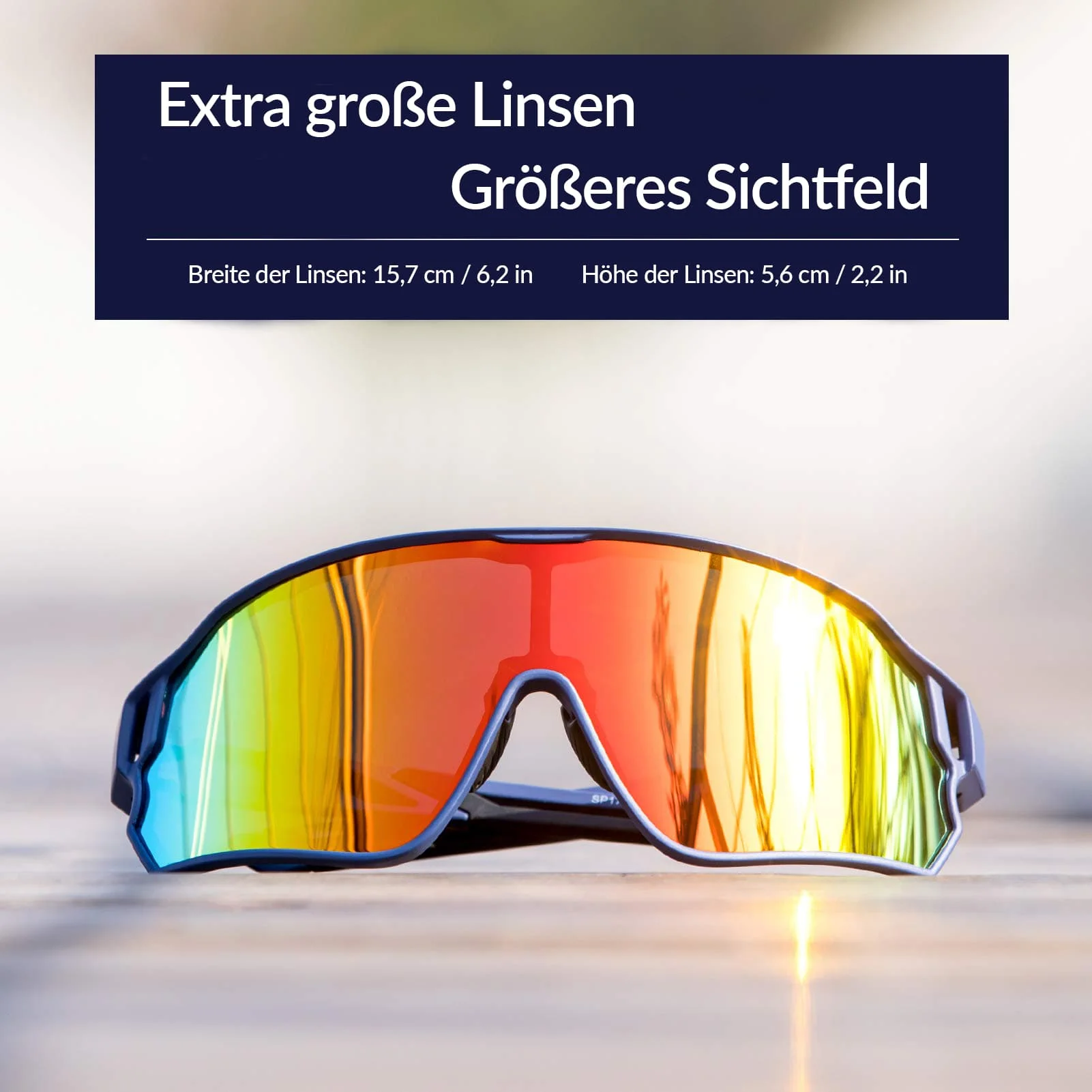ROCKBROS Fahrradbrille Polarisierte Sportsbrille mit UV-Schutz - Image 4