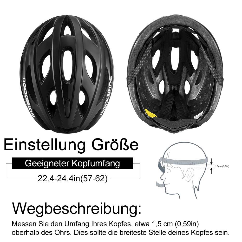 ROCKBROS Fahrradhelm mit integrierter abnehmbarer Magnetbrillen & Visier - Image 15