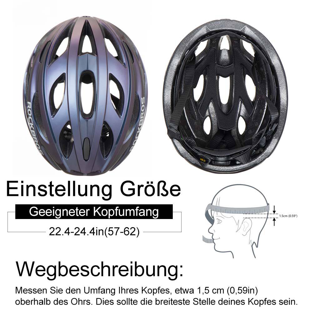 ROCKBROS Fahrradhelm mit integrierter abnehmbarer Magnetbrillen & Visier - Image 20