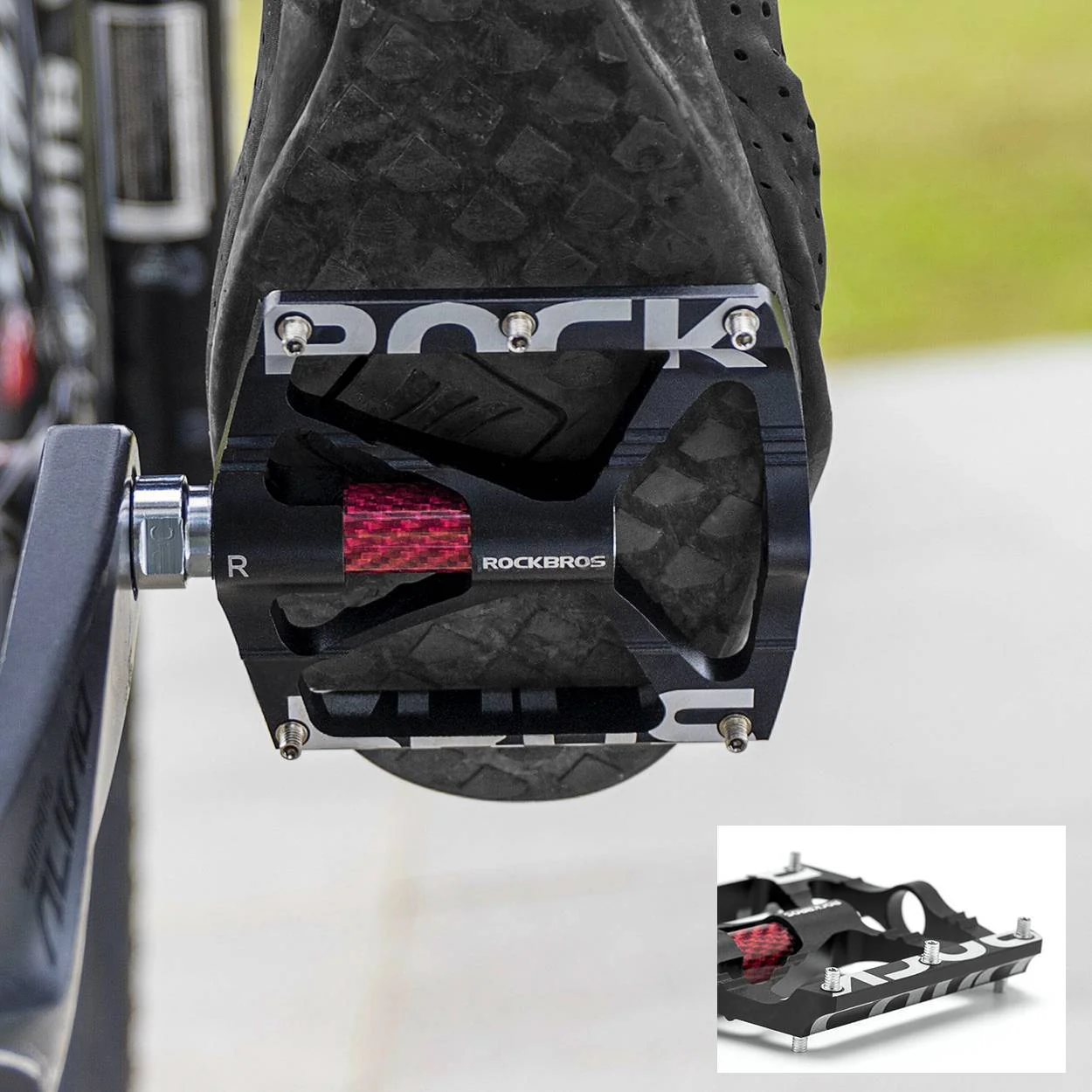 ROCKBROS Fahrradpedale 9/16 Zoll Alu MTB Pedale mit Abgedichtete Lager - Image 10