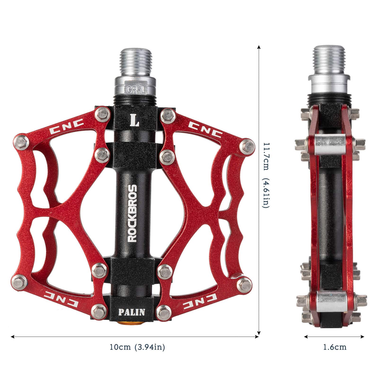 ROCKBROS Fahrradpedale 9/16 Zoll CNC Aluminium mit abgedichteten Lagern - Image 10