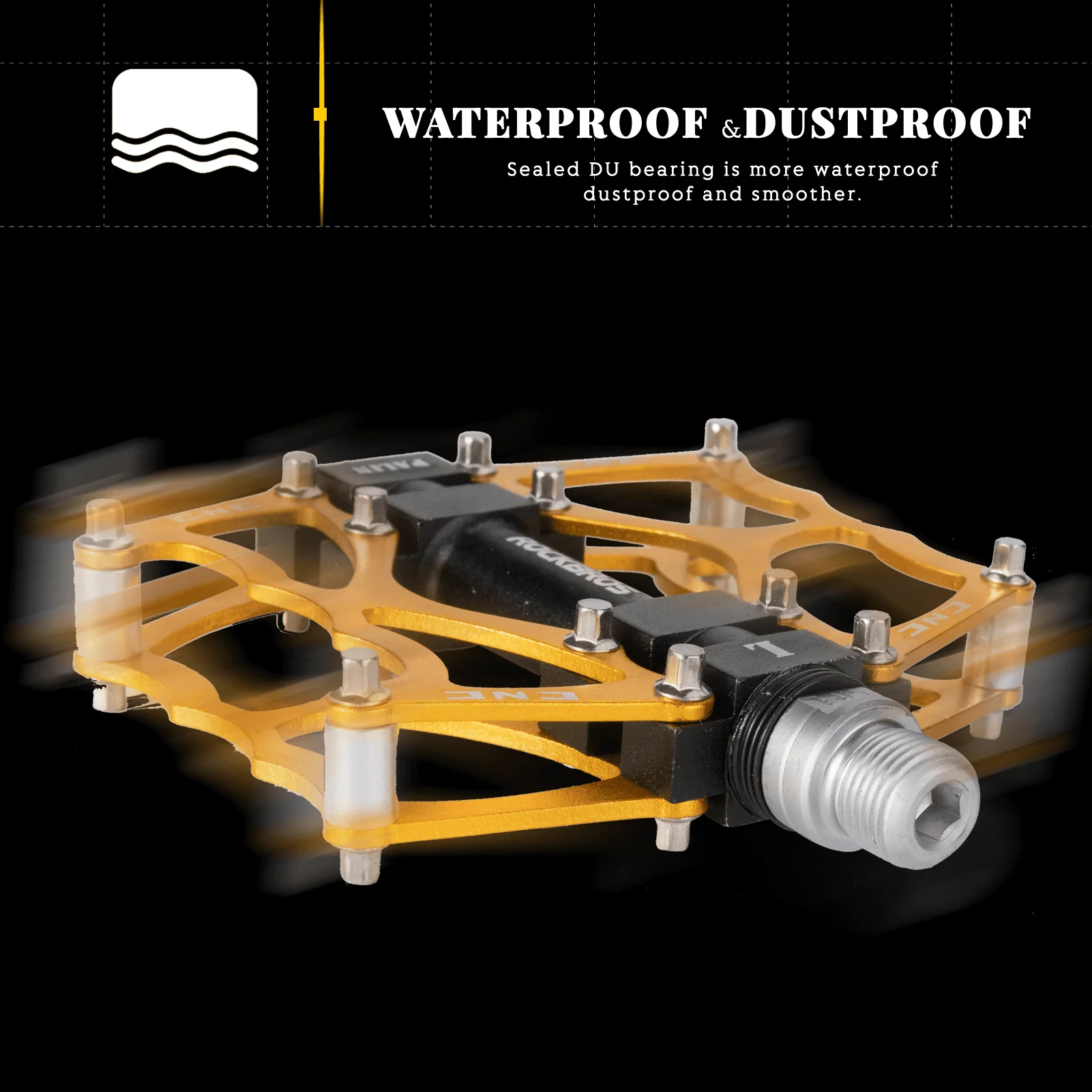 ROCKBROS Fahrradpedale 9/16 Zoll CNC Aluminium mit abgedichteten Lagern - Image 17