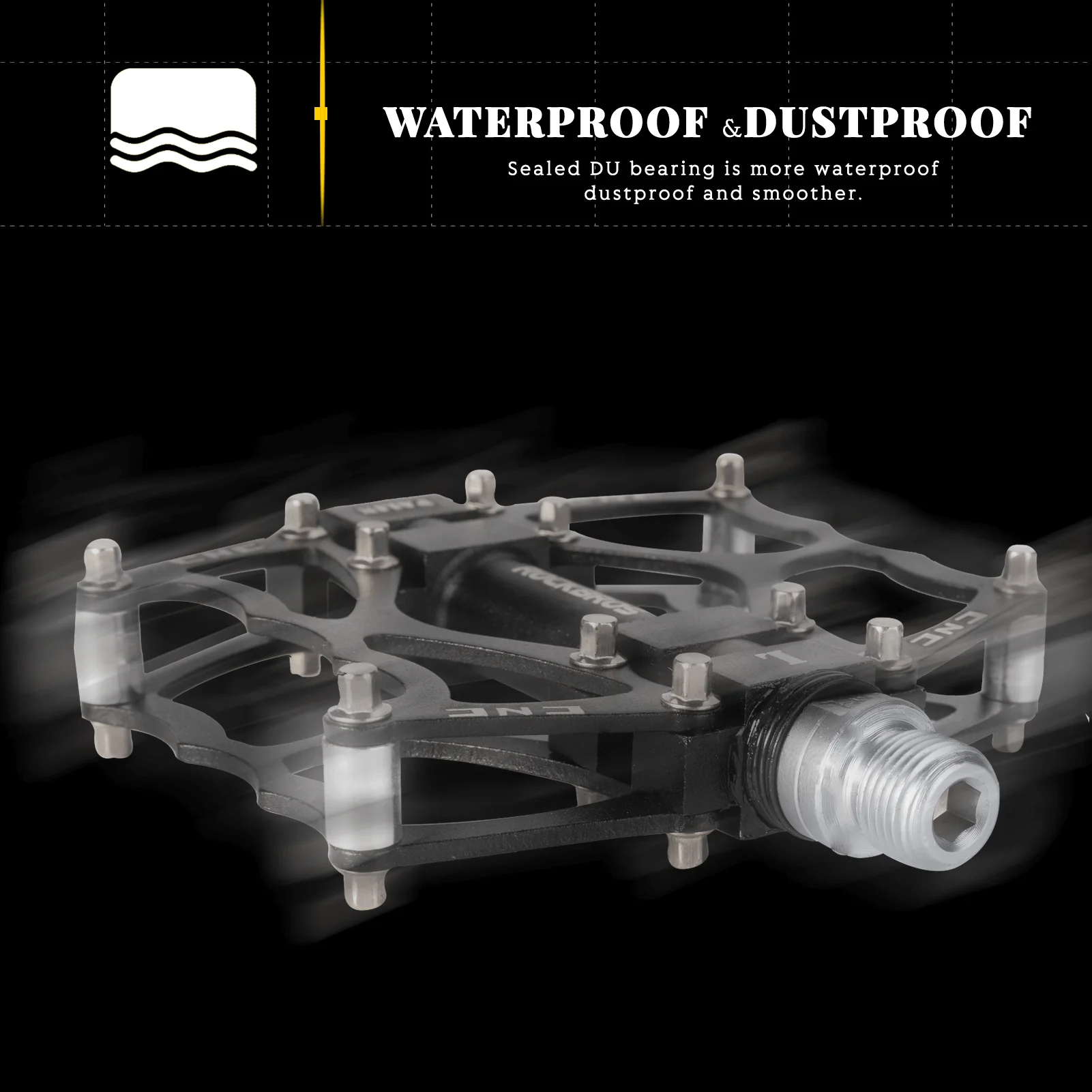 ROCKBROS Fahrradpedale 9/16 Zoll CNC Aluminium mit abgedichteten Lagern - Image 20