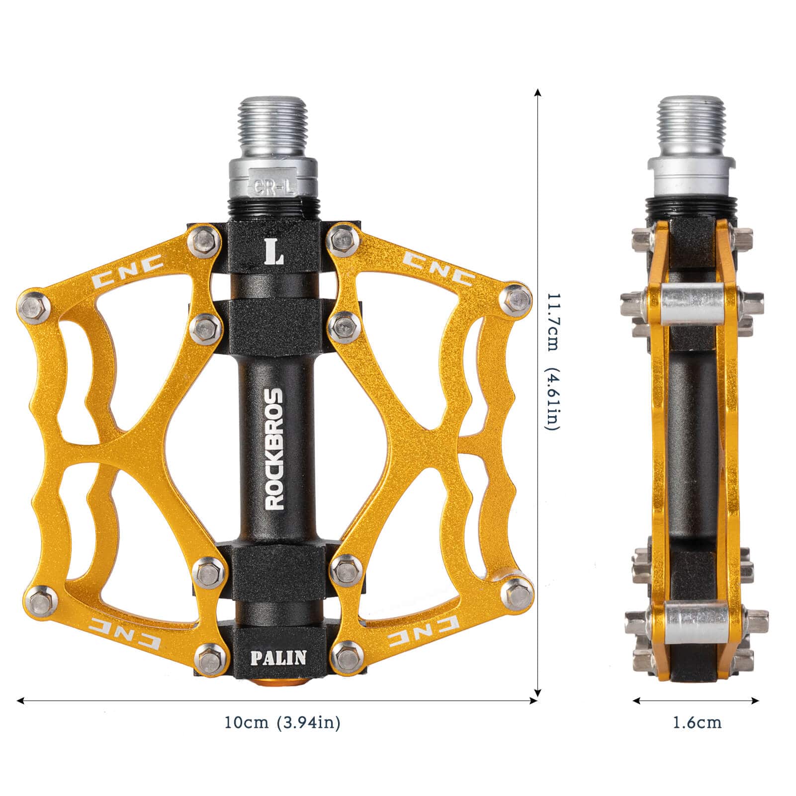 ROCKBROS Fahrradpedale 9/16 Zoll CNC Aluminium mit abgedichteten Lagern - Image 9