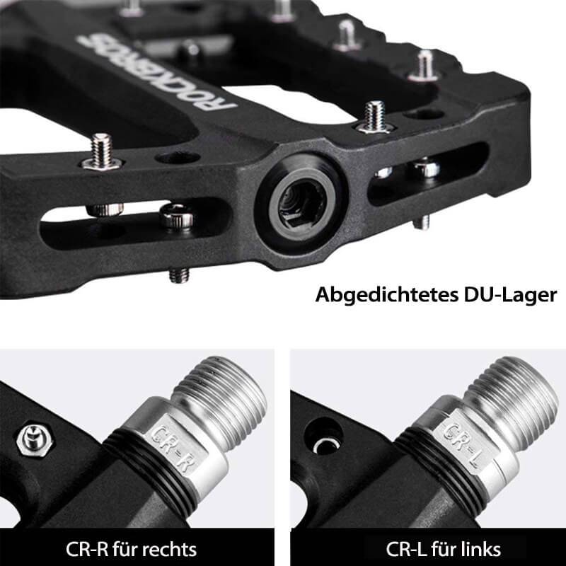 ROCKBROS Fahrradpedale 9/16 Zoll MTB Pedale mit 3 Bearing aus Nylon - Image 17