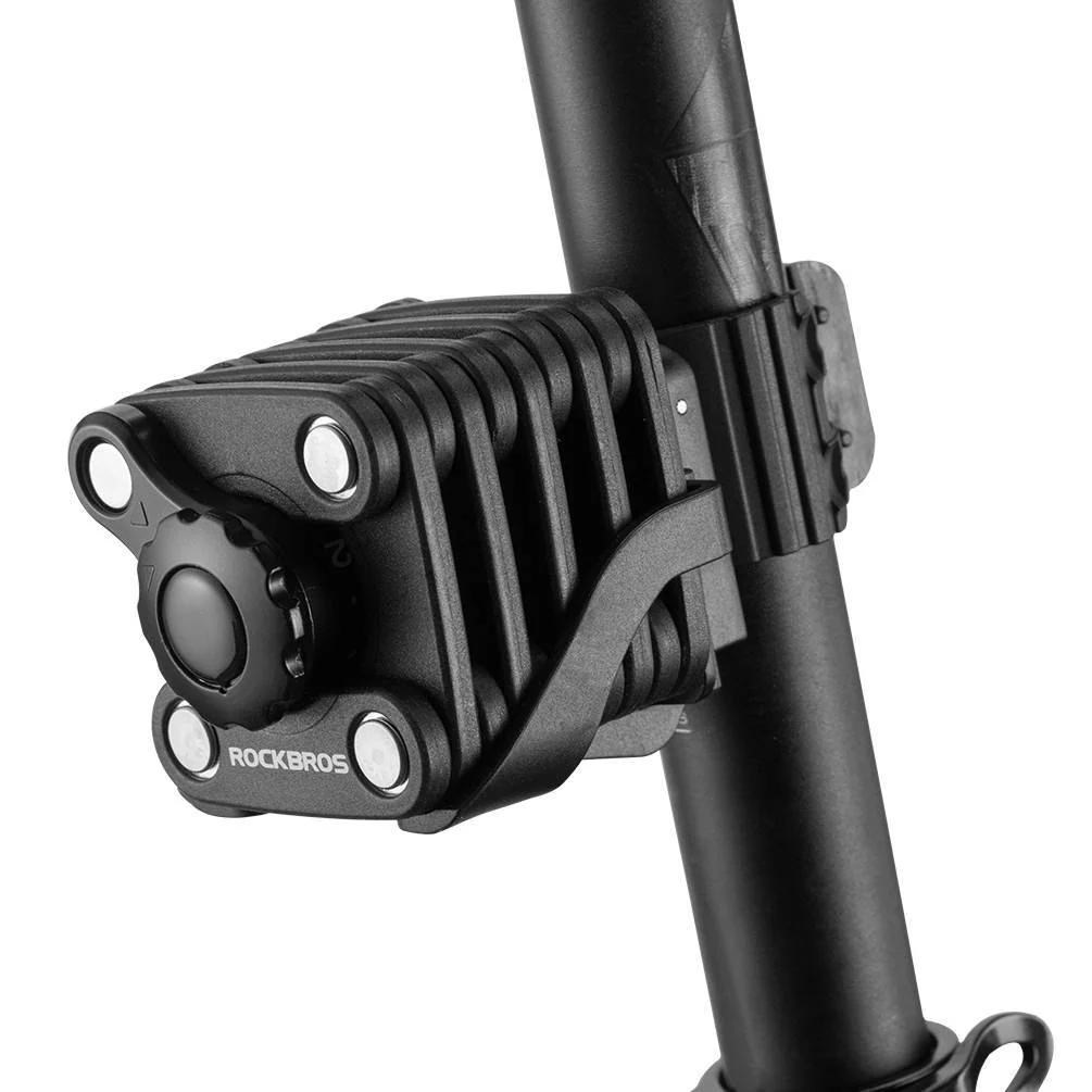 ROCKBROS Fahrradschloss Faltschloss 70 cm Lang Schwarz - Image 9