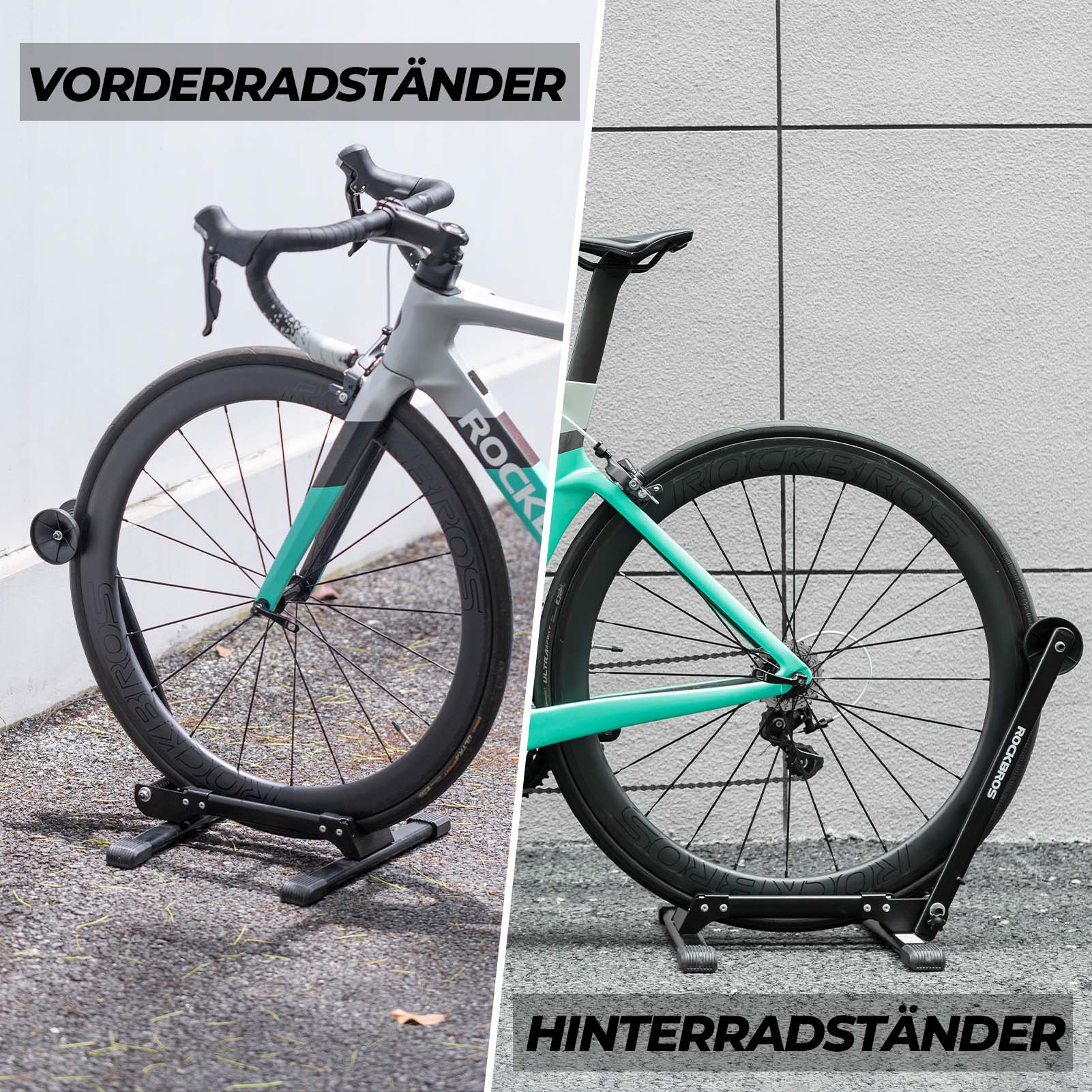 ROCKBROS Fahrradständer Faltbar aus Aluminium Einseitiger Fahrradständer - Image 3