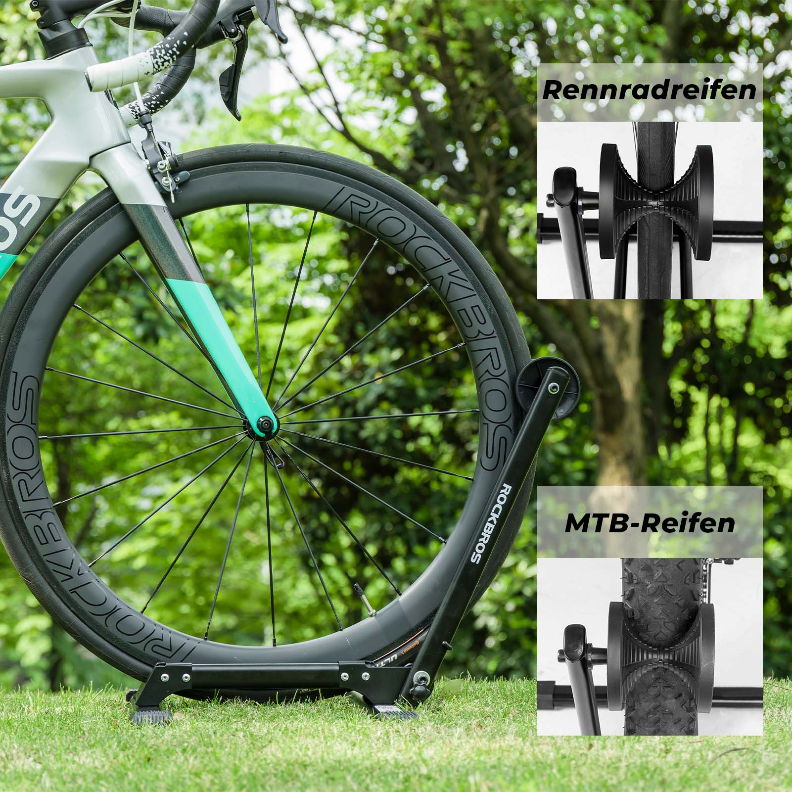 ROCKBROS Fahrradständer Faltbar aus Aluminium Einseitiger Fahrradständer - Image 6