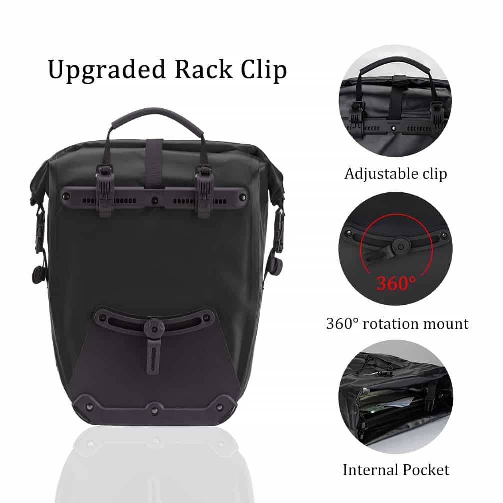 ROCKBROS Gepäckträgertasche 25L-32L 100 % wasserdicht mit Tragegriff - Image 17