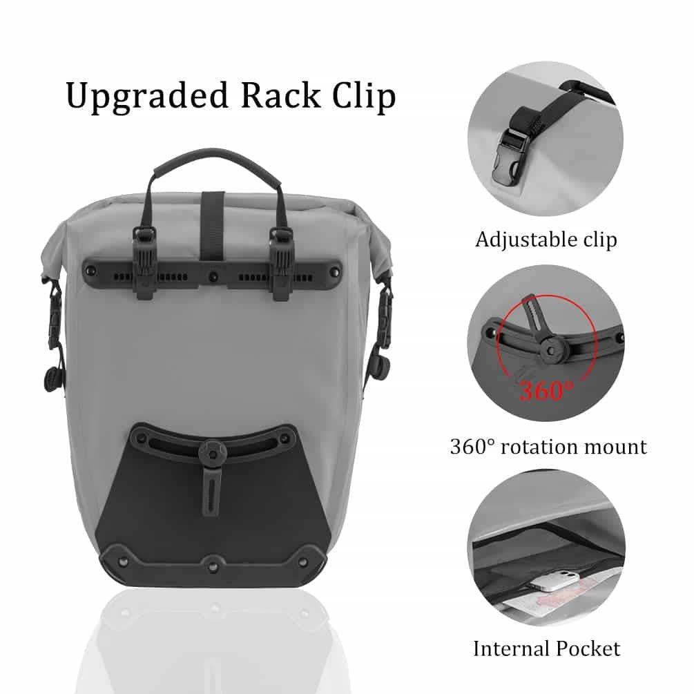 ROCKBROS Gepäckträgertasche 25L-32L 100 % wasserdicht mit Tragegriff - Image 20