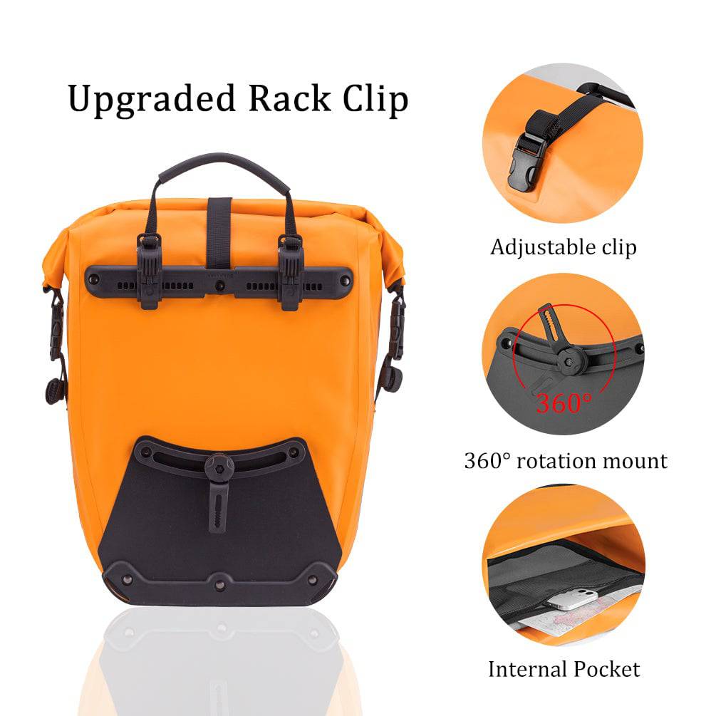 ROCKBROS Gepäckträgertasche 25L-32L 100 % wasserdicht mit Tragegriff - Image 64