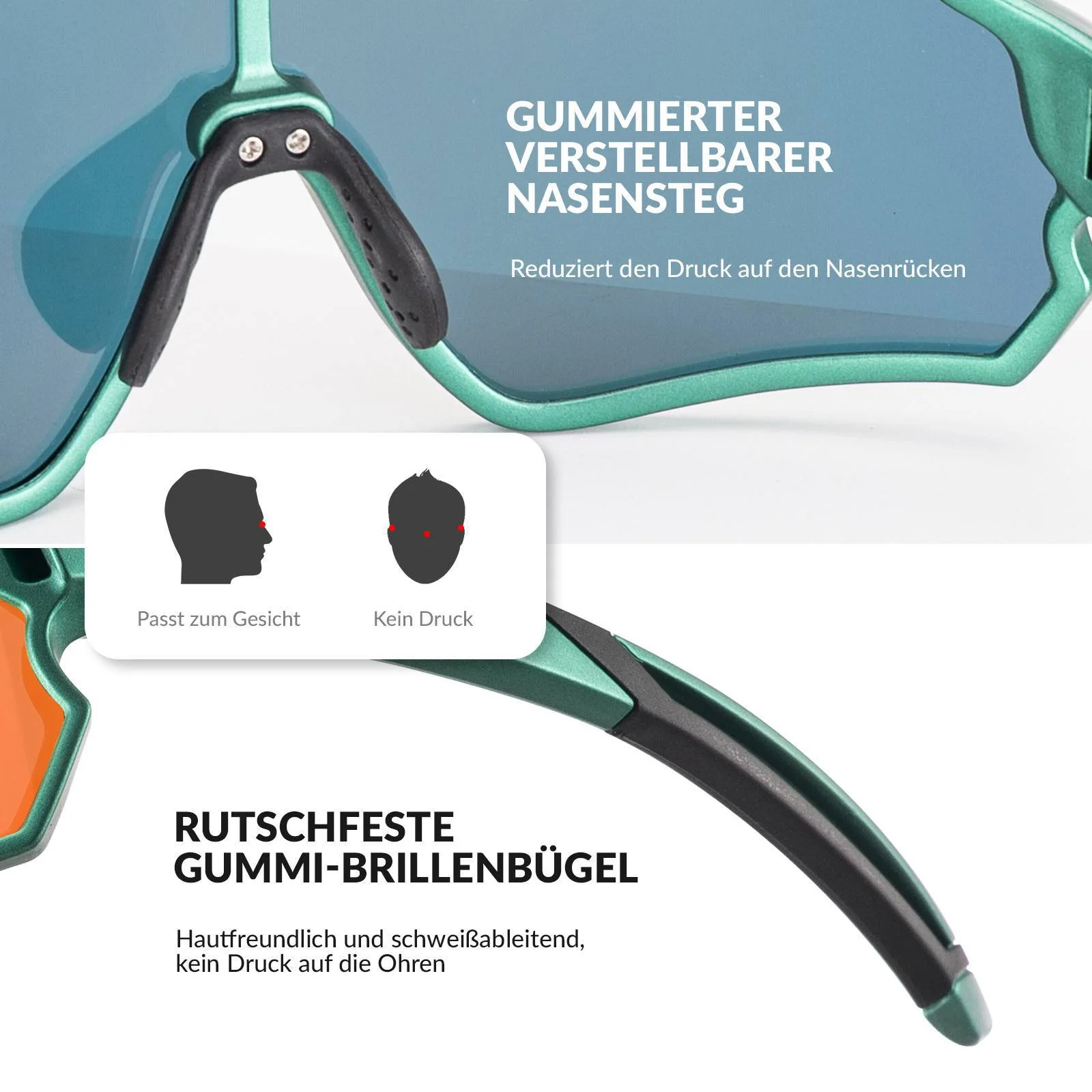 ROCKBROS Kinder Fahrradbrille UV400-Schutz Polarisierte Sonnenbrille - Image 13