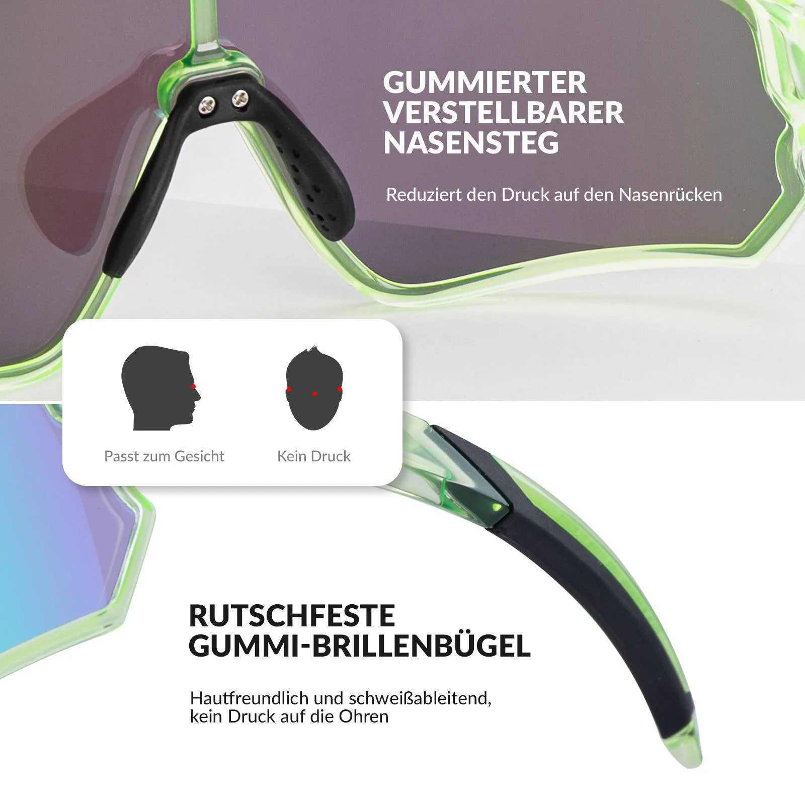 ROCKBROS Kinder Fahrradbrille UV400-Schutz Polarisierte Sonnenbrille - Image 24