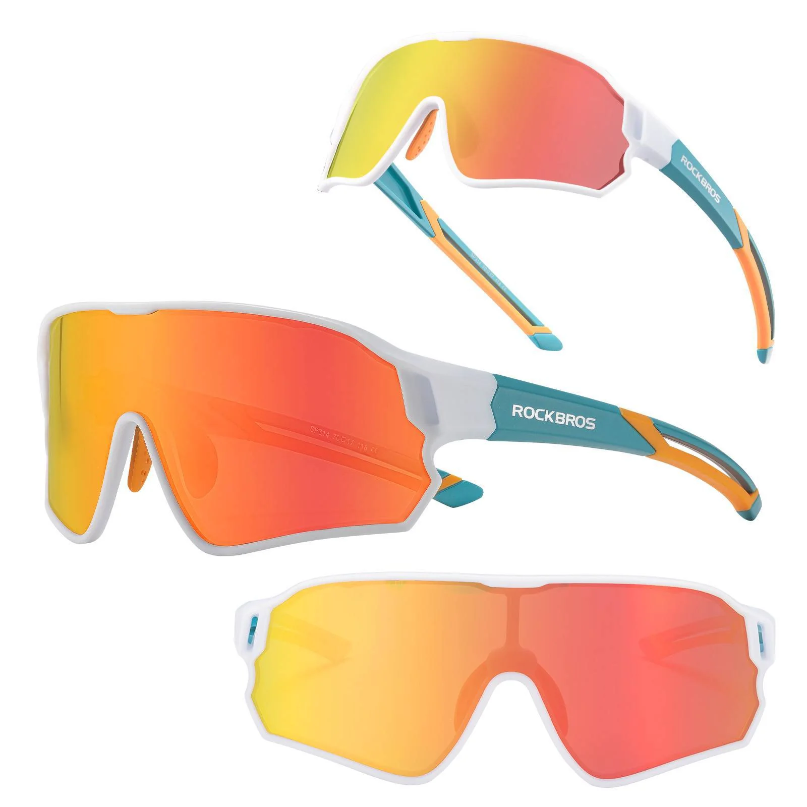 ROCKBROS Kinder Fahrradbrille UV400-Schutz Polarisierte Sonnenbrille - Image 26