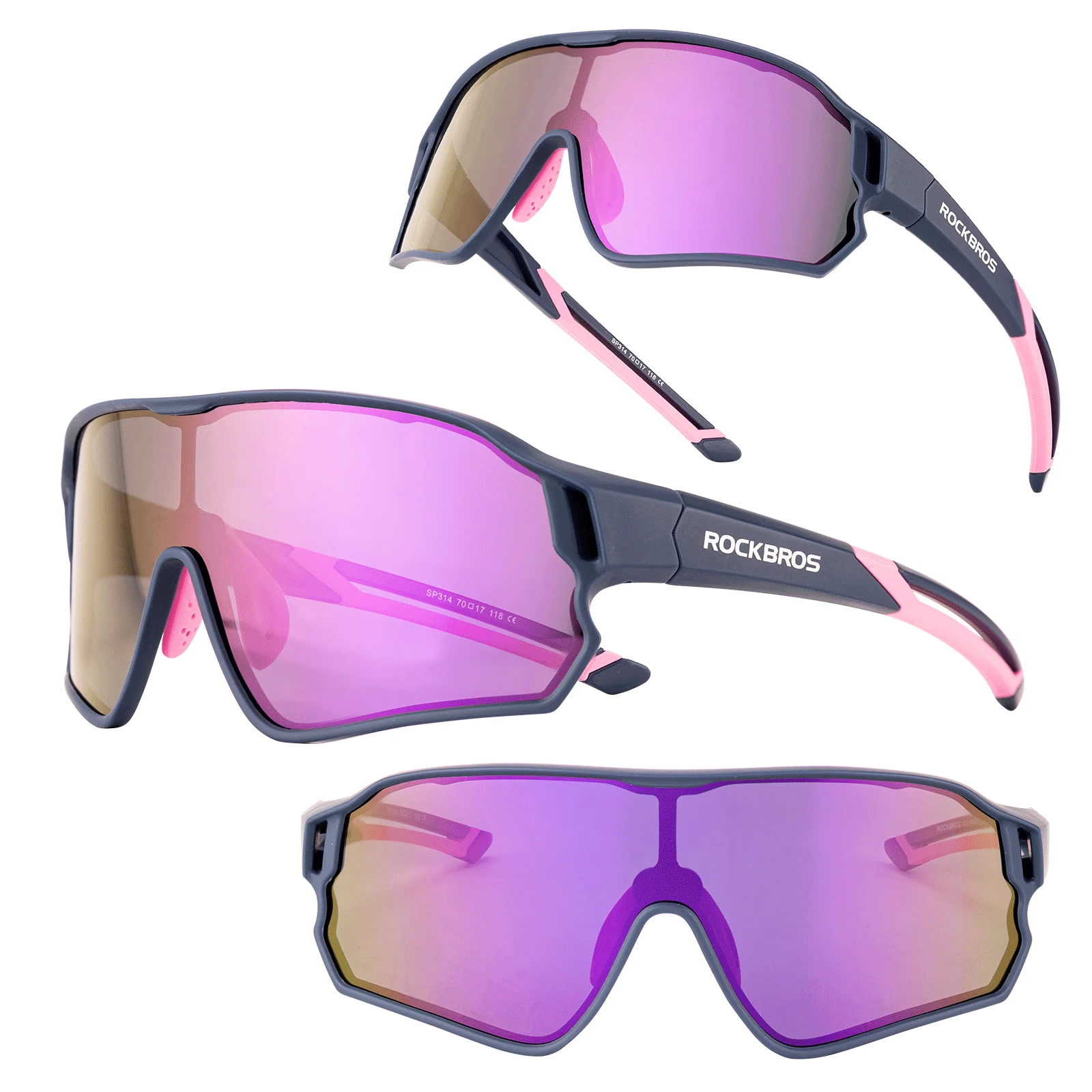 ROCKBROS Kinder Fahrradbrille UV400-Schutz Polarisierte Sonnenbrille - Image 32