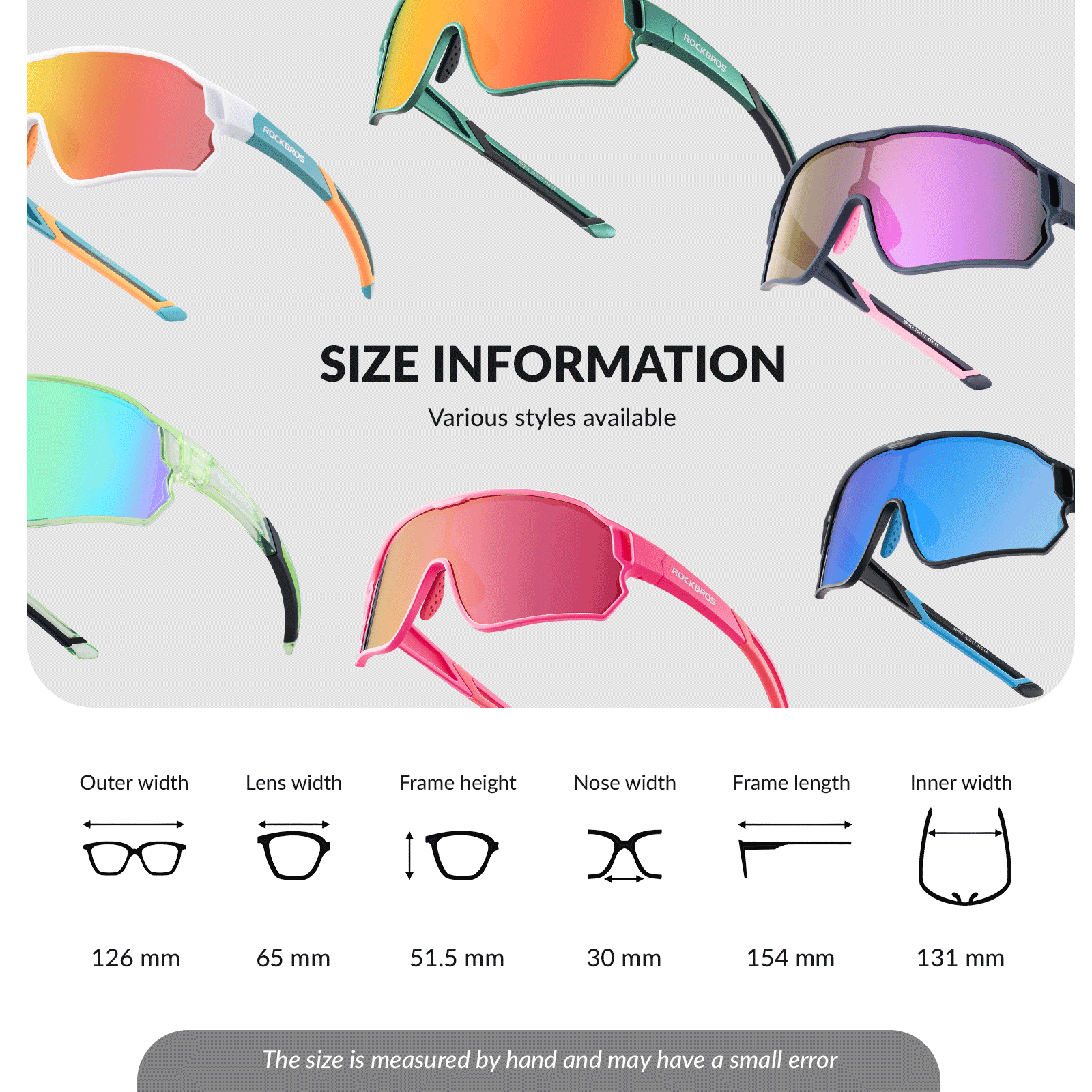 ROCKBROS Kinder Fahrradbrille UV400-Schutz Polarisierte Sonnenbrille - Image 34